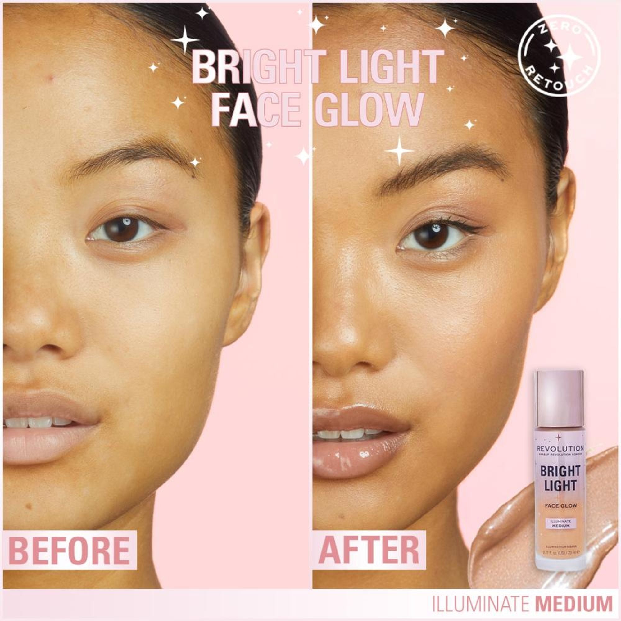Makeup Revolution Bright Light Face Glow - Illuminate Medium