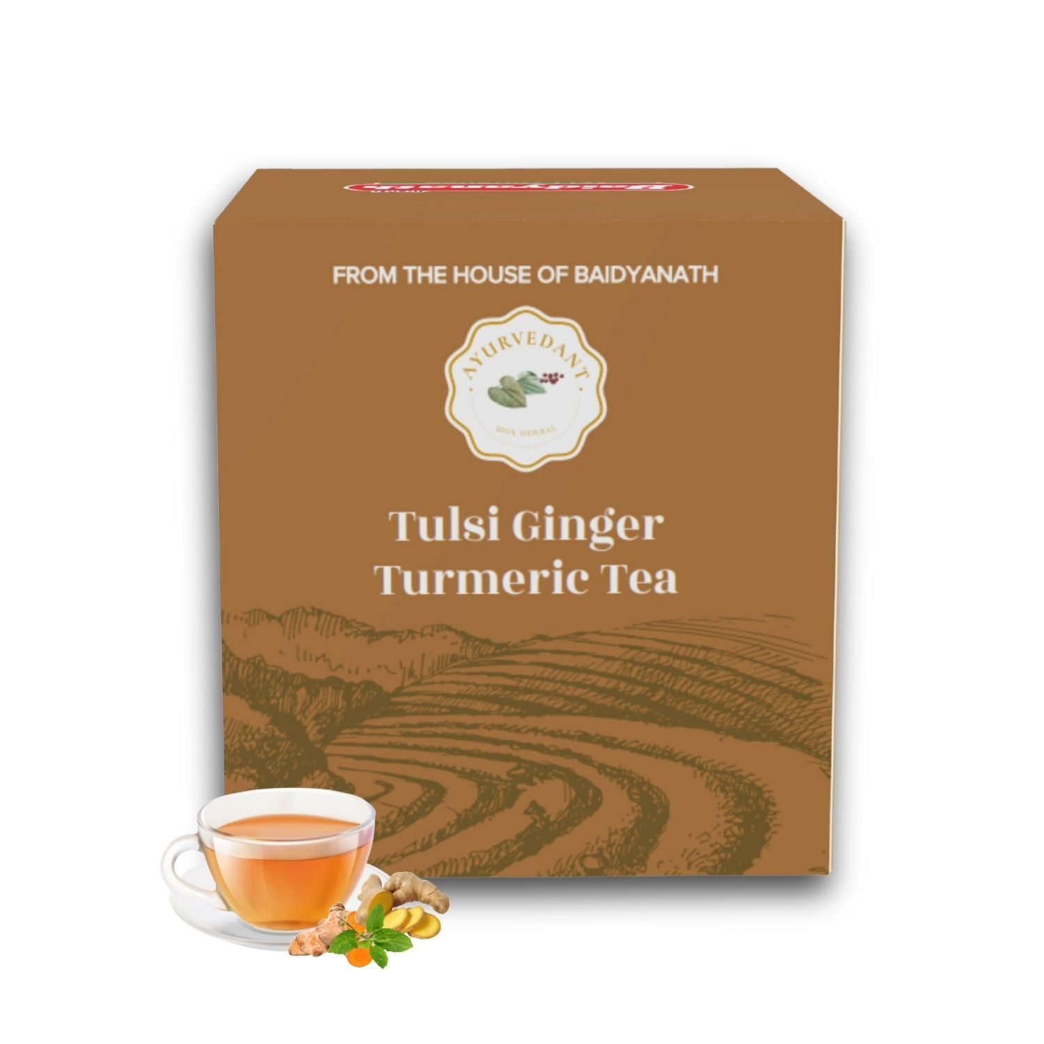 Ayurvedant Tulsi Ginger Turmeric Tea - Image 1