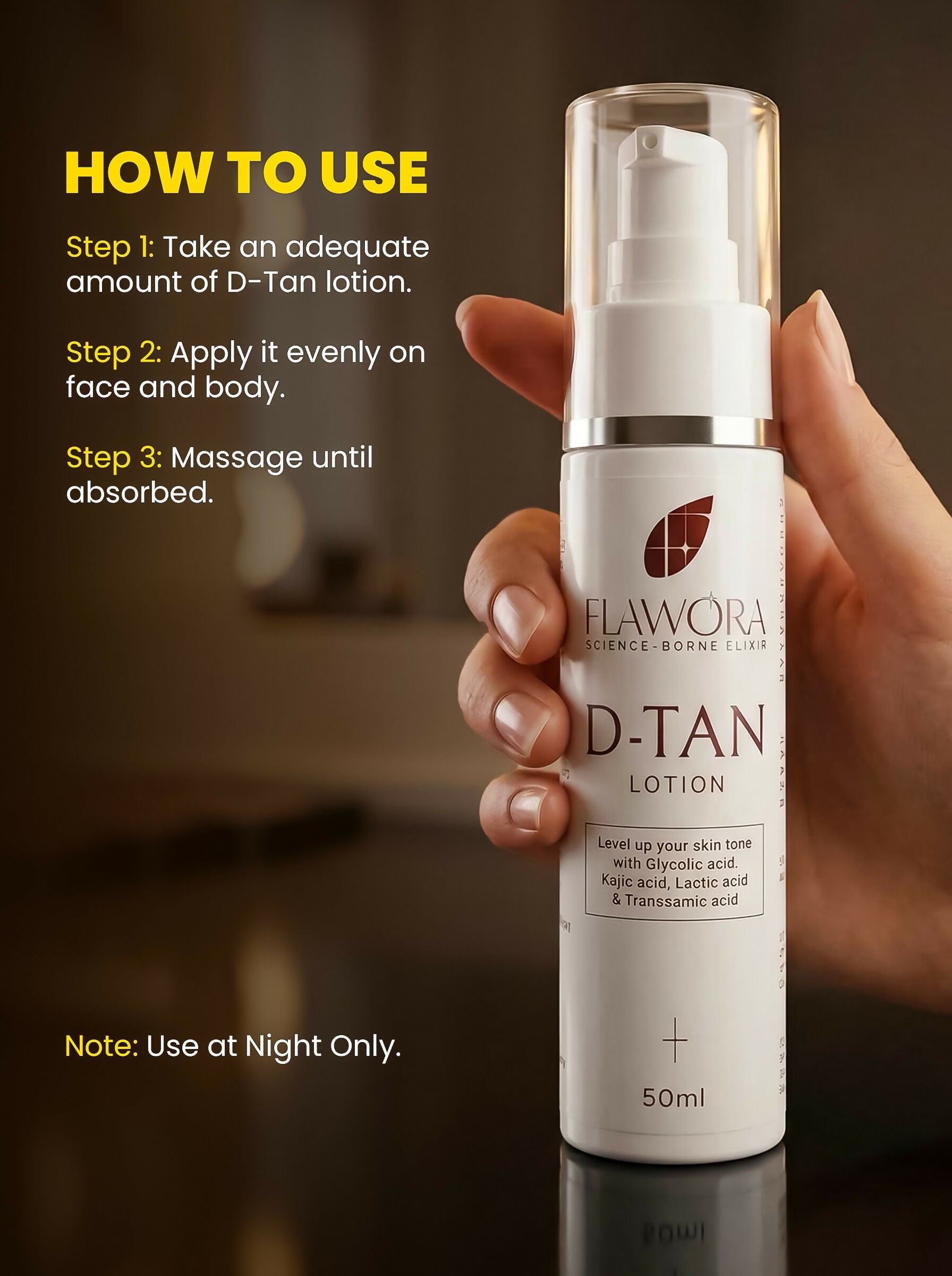 Flawora D-Tan Lotion