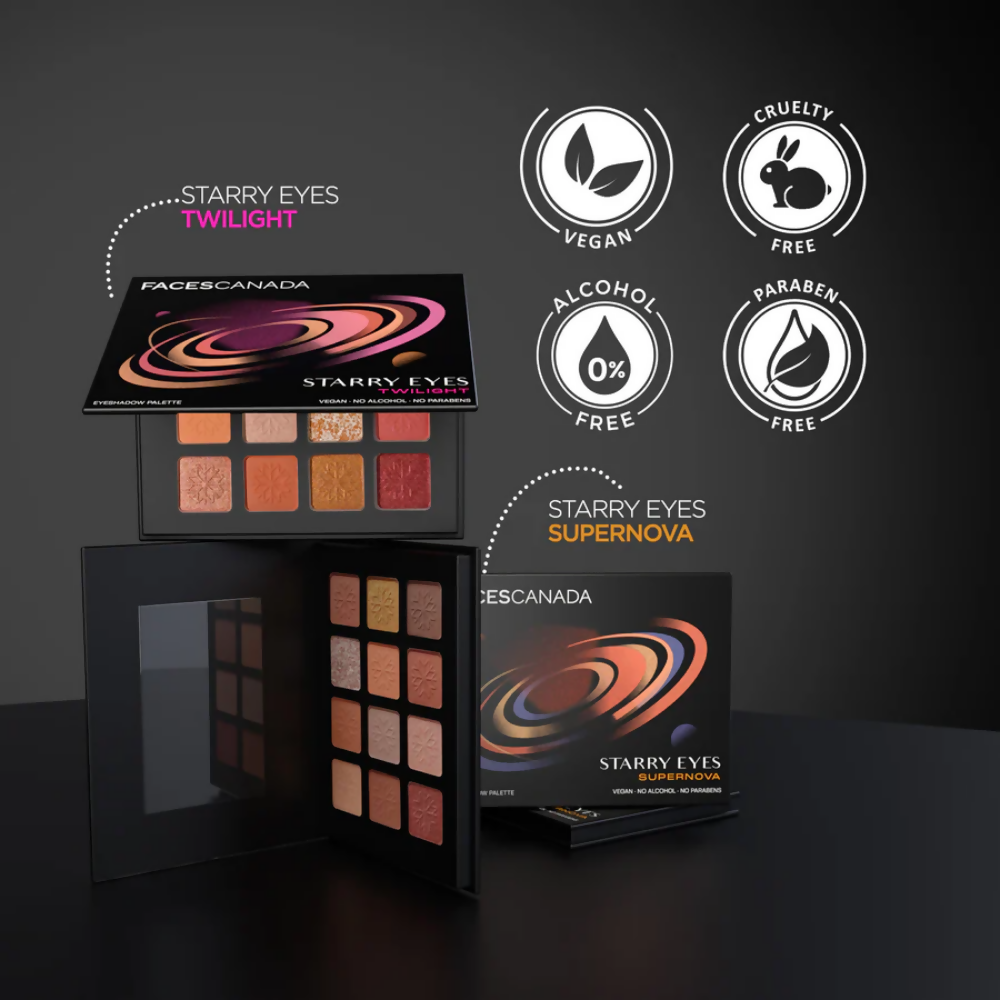 Faces Canada Starry Eyes Eye Shadow Palette - Twilight