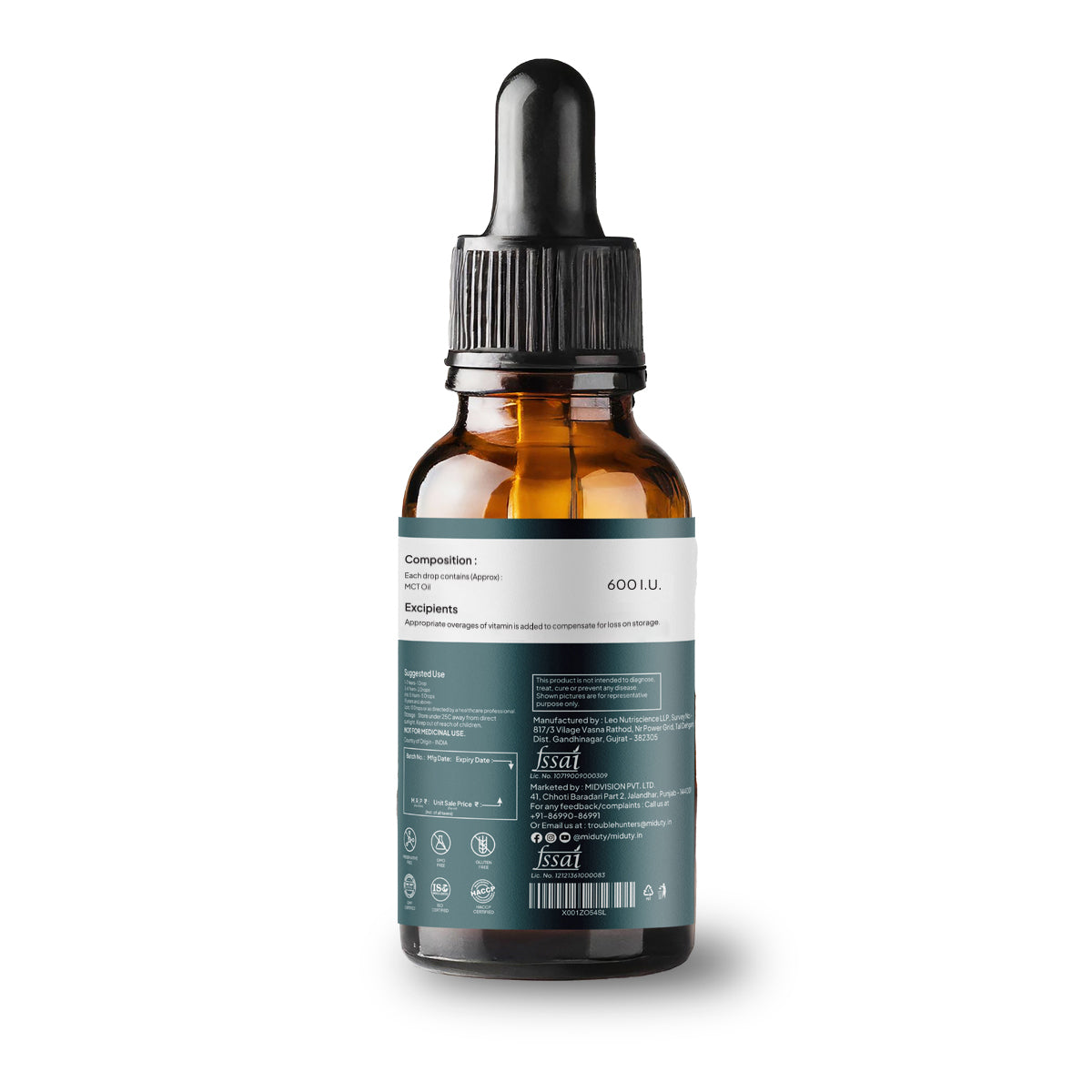 Miduty by Palak Notes Coco D3 in MCT Oil