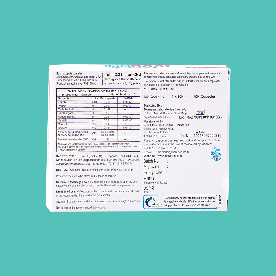 Dr Morpen Intebact Probiotic Capsules