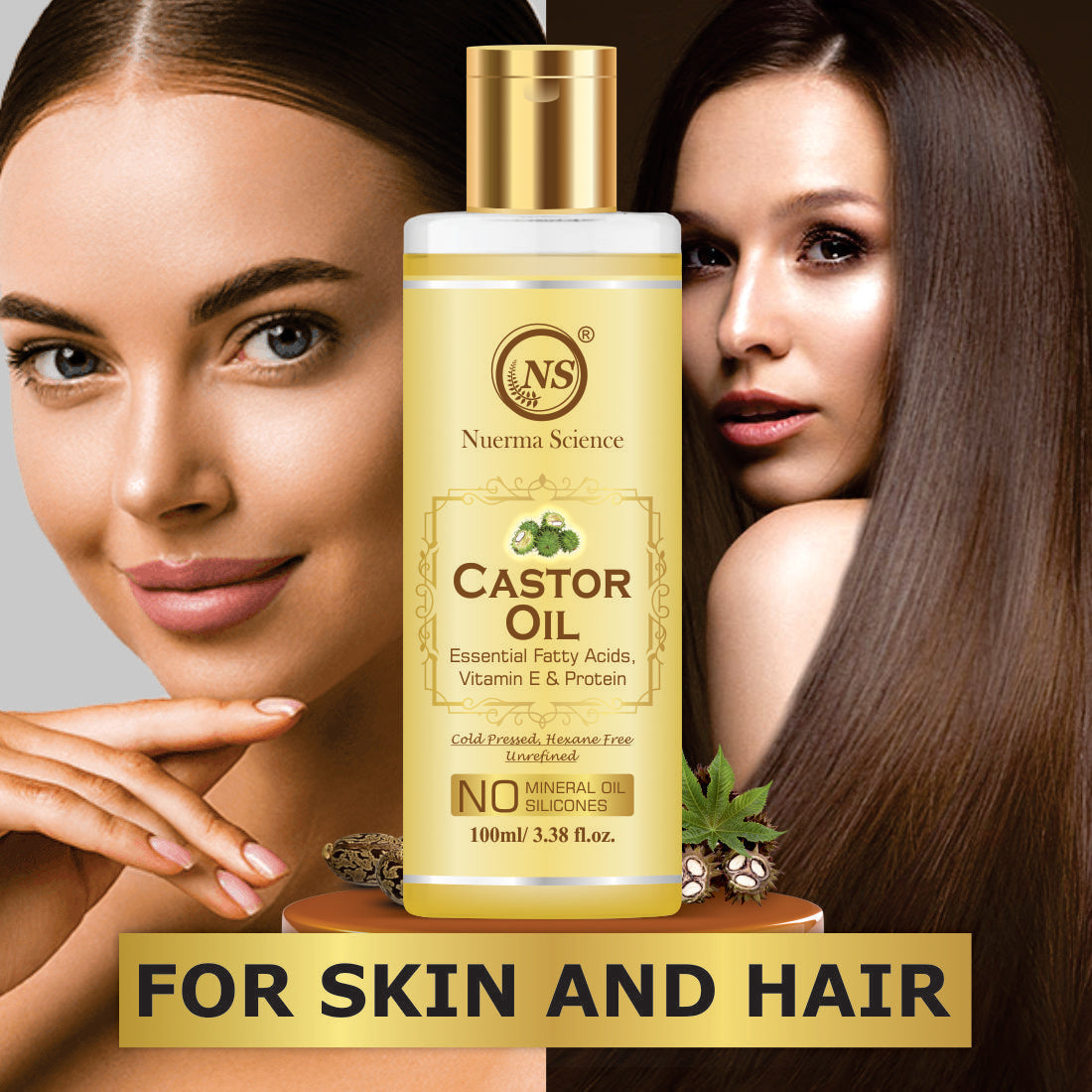 Nuerma Science Castor Oil For Hair & Body