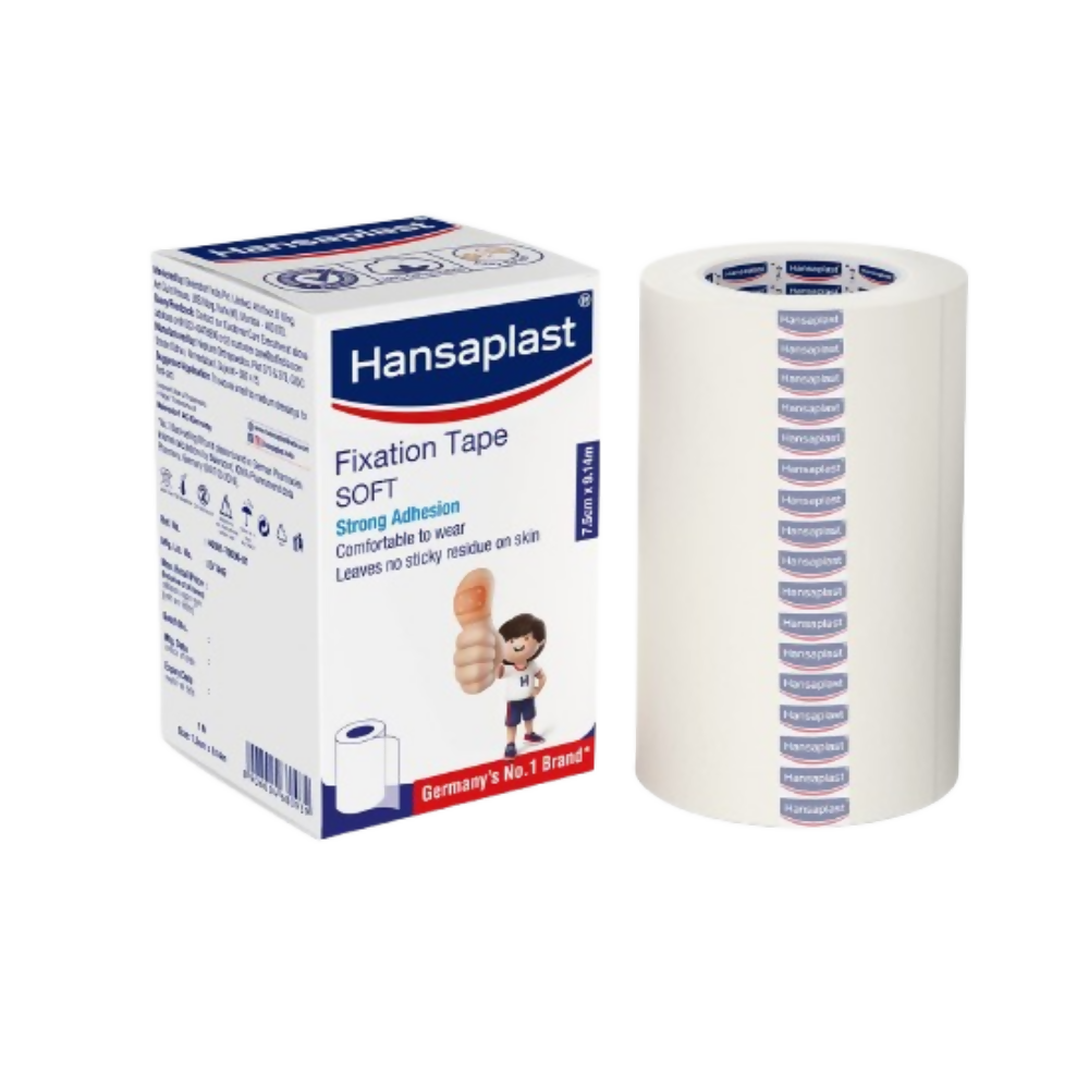 Hansaplast Fixation Tape, Adhesive Tape for Medical - 7.50 cm x 9.1m