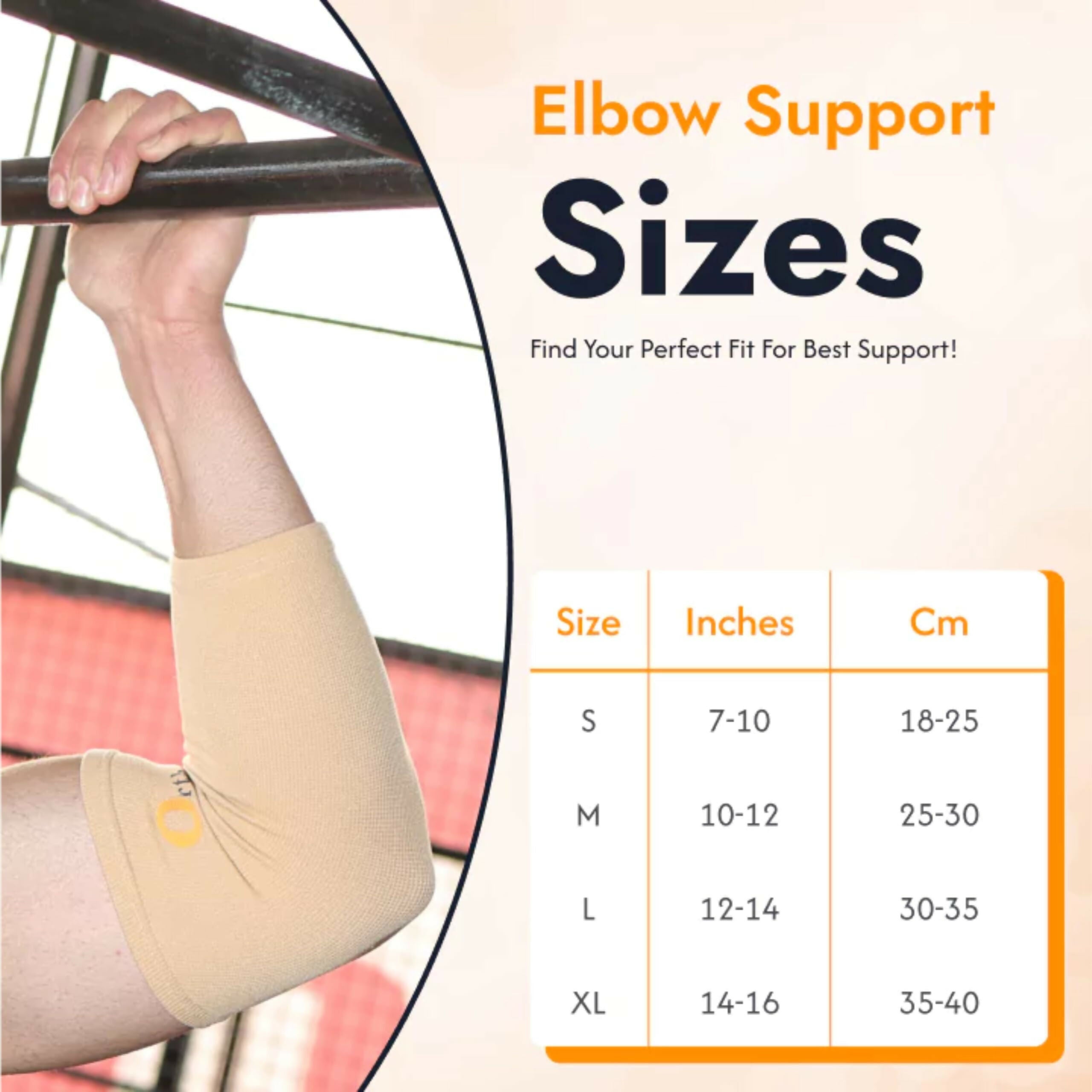 Orth-rem Elbow Support Brace For Men & Women (Pair)