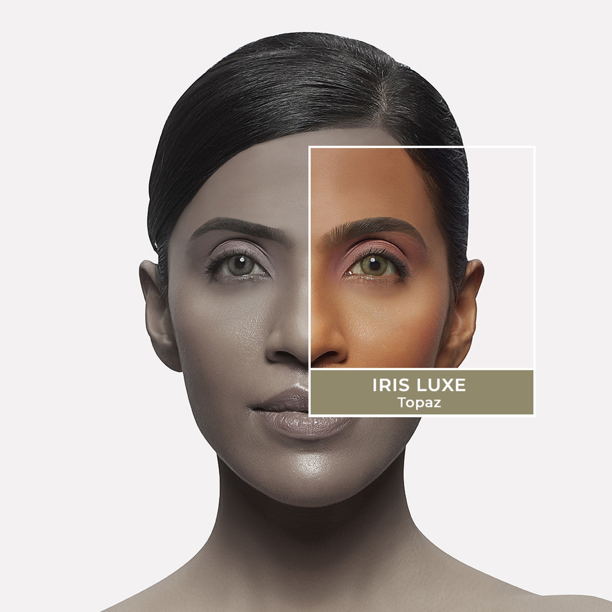PAC Studio IRIS LUXE Daily Lenses Topaz - Comfortable Natural Looking Lenses, Soft Non-Irritating