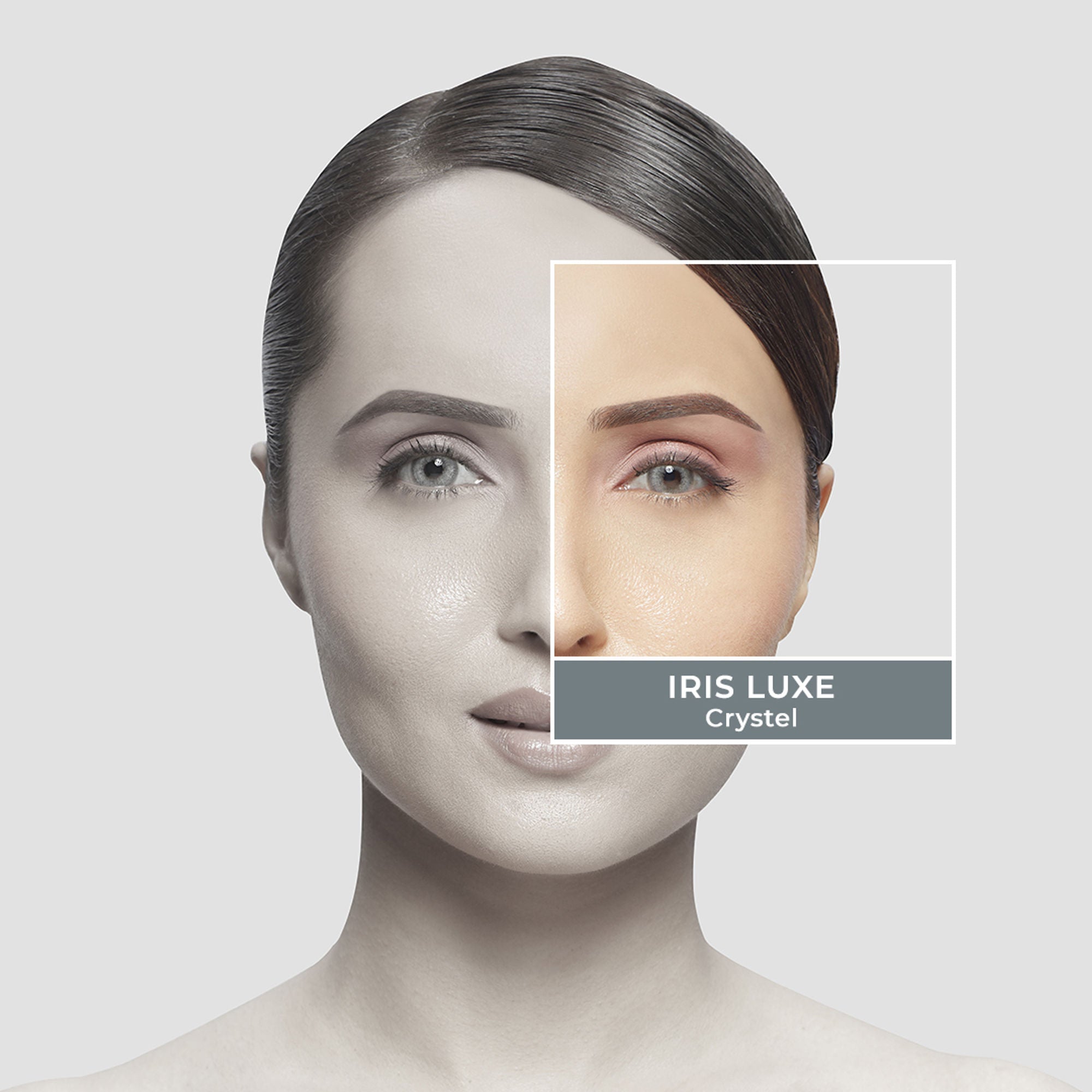 PAC Studio IRIS LUXE Daily Lenses Crystal - Comfortable Natural Looking Lenses, Soft Non-Irritating