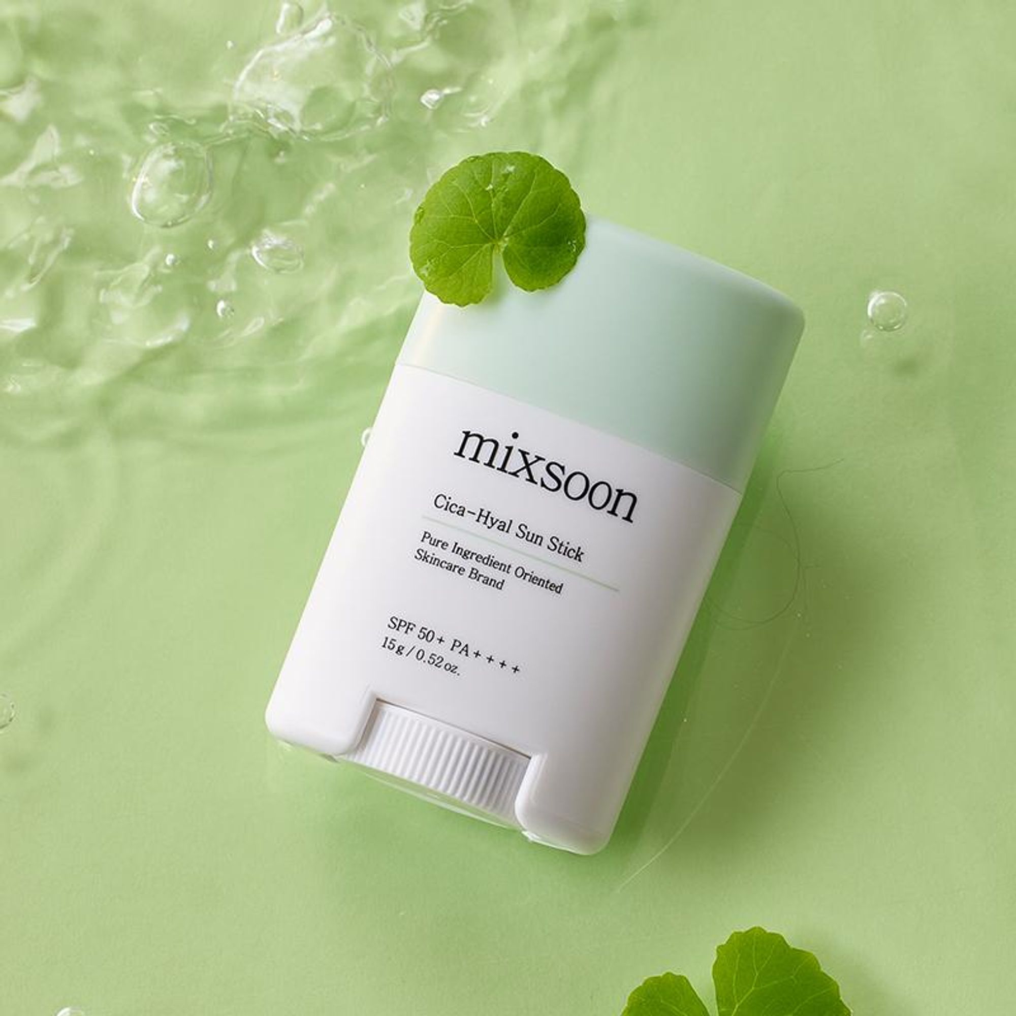 Mixsoon Cica-Hyal Sun Stick SPF 50+ PA++++, Soothes & Protects with Cica & Hyaluronic Acid