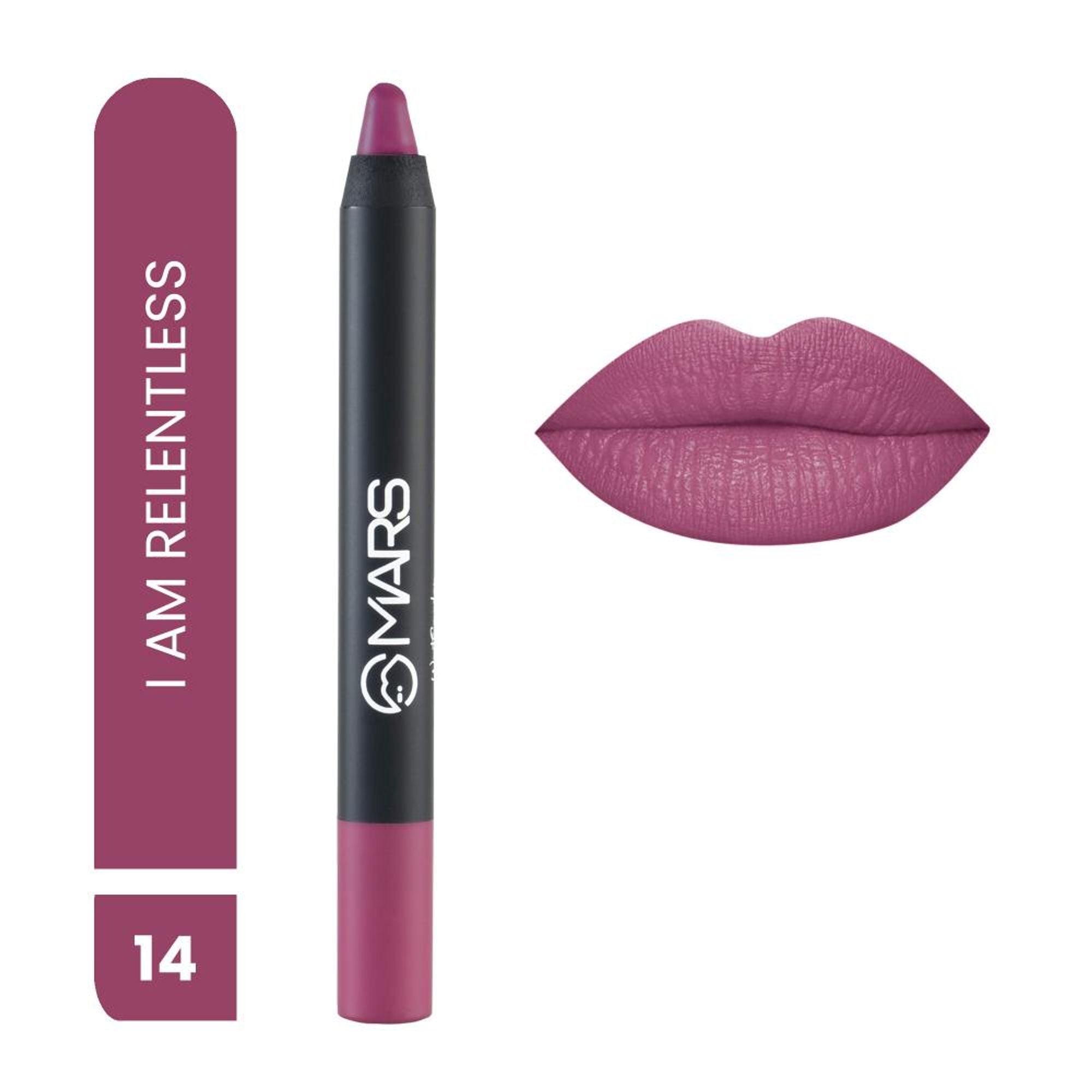 MARS Cosmetics Won't Smudge Won't Budge Lip Crayon - I Am Relentless