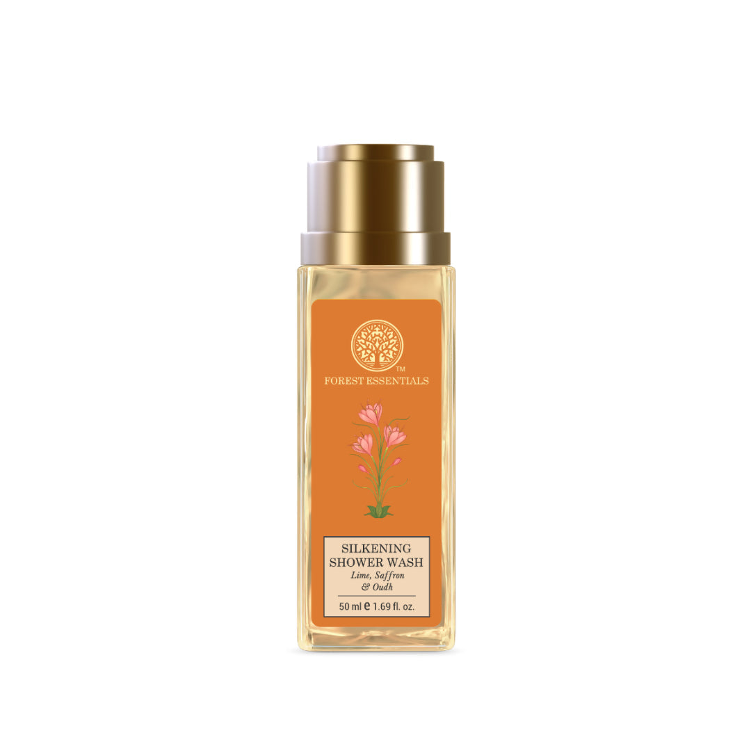 Forest Essentials Silkening Shower Wash Lime Saffron Oudh