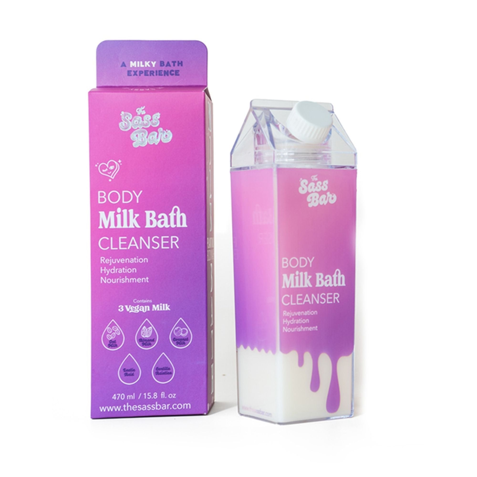 The Sass Bar Dusk Exfoliating Bodywash with Lactic Acid + Centella for Sensitive Skin