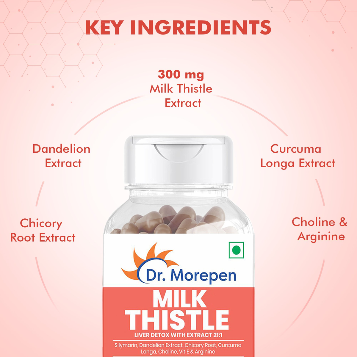 Dr. Morepen Milk Thistle+ Capsules For Liver Health