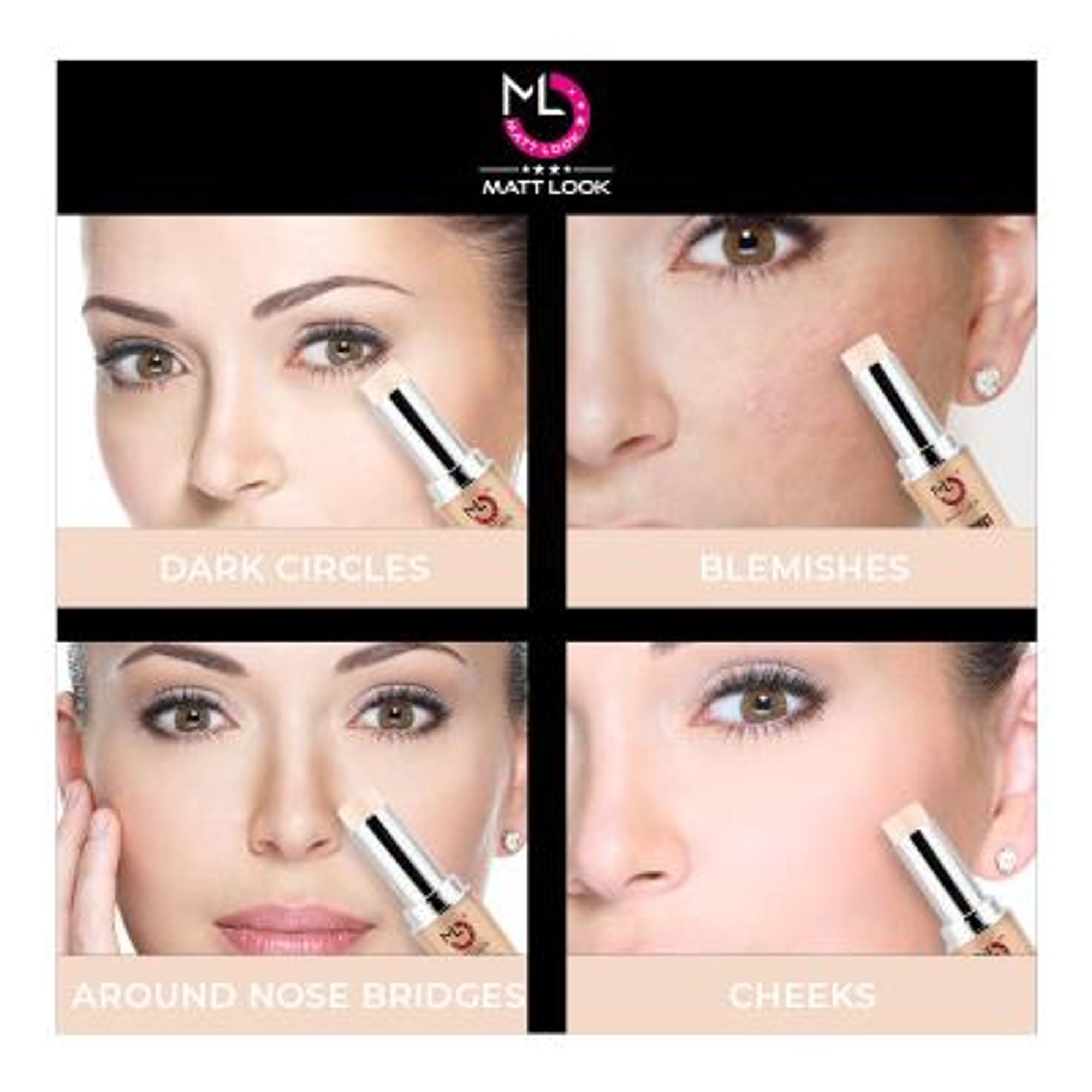 Matt Look Perfect Oil Free Concealer - Give Me Sun
