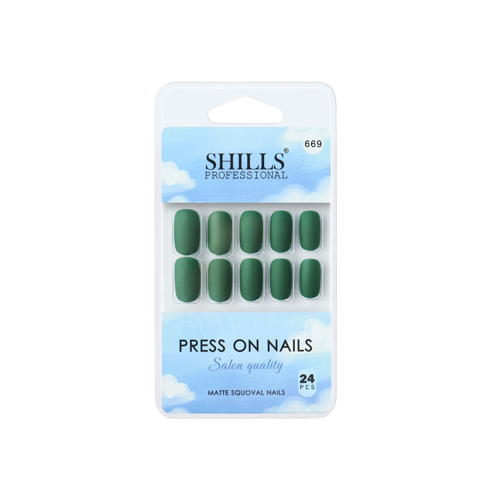 Shills Professional Reusable Press On Nails Square - SPN669
