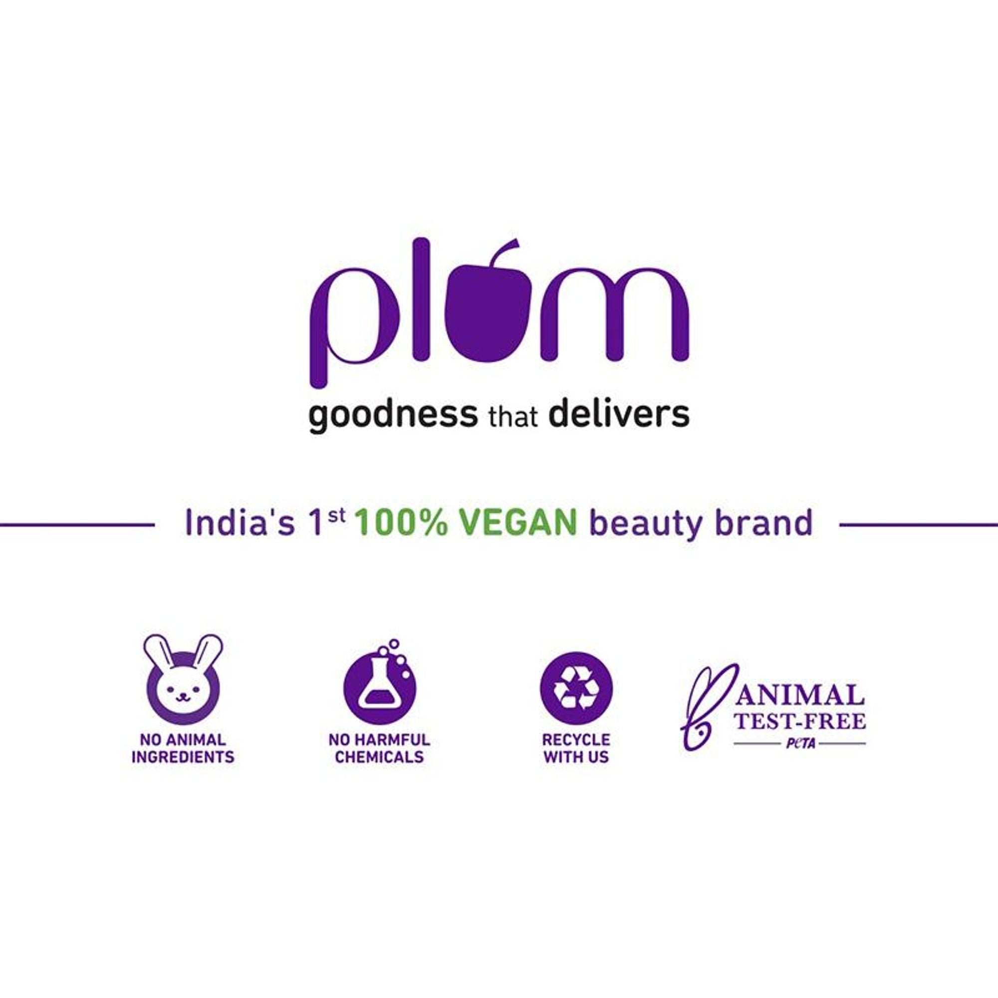 Plum Tea Tree Dandruff Control Shampoo, Paraben-Free with Piroctone Olamine