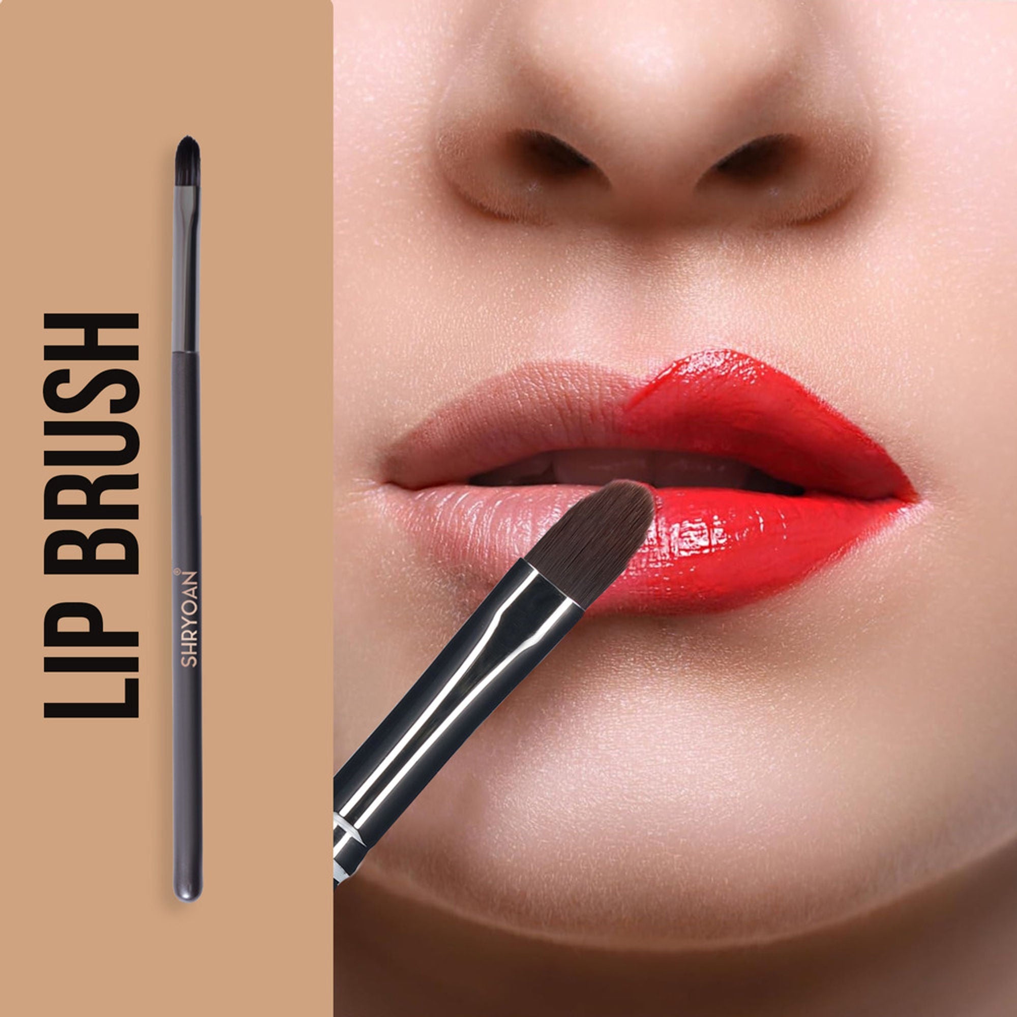 Shryoan Lip Brush with Soft & Synthetic Bristles