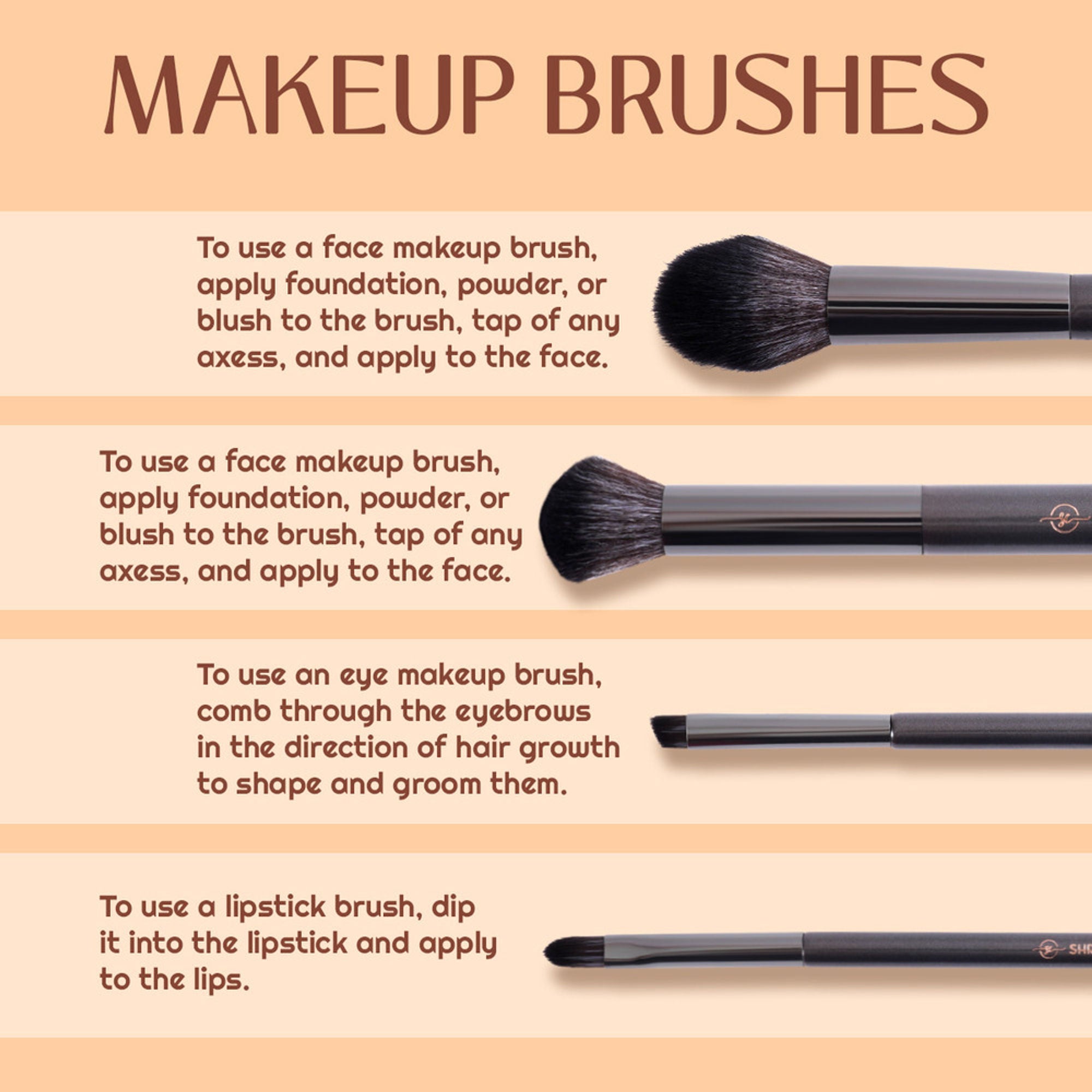 Shryoan Lip Brush with Soft & Synthetic Bristles
