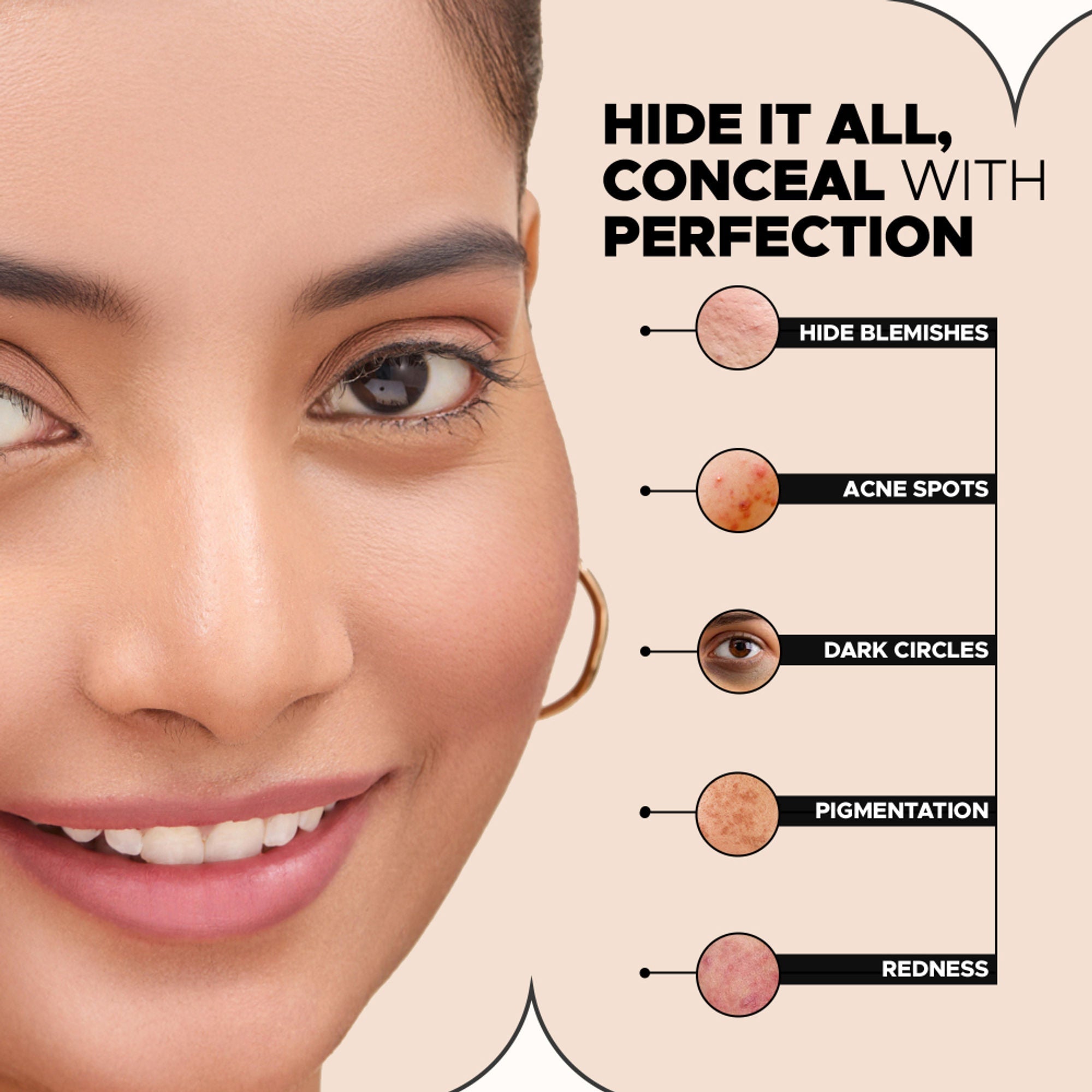 Hilary Rhoda Hide It All Matte Cover Concealer - Beige 05