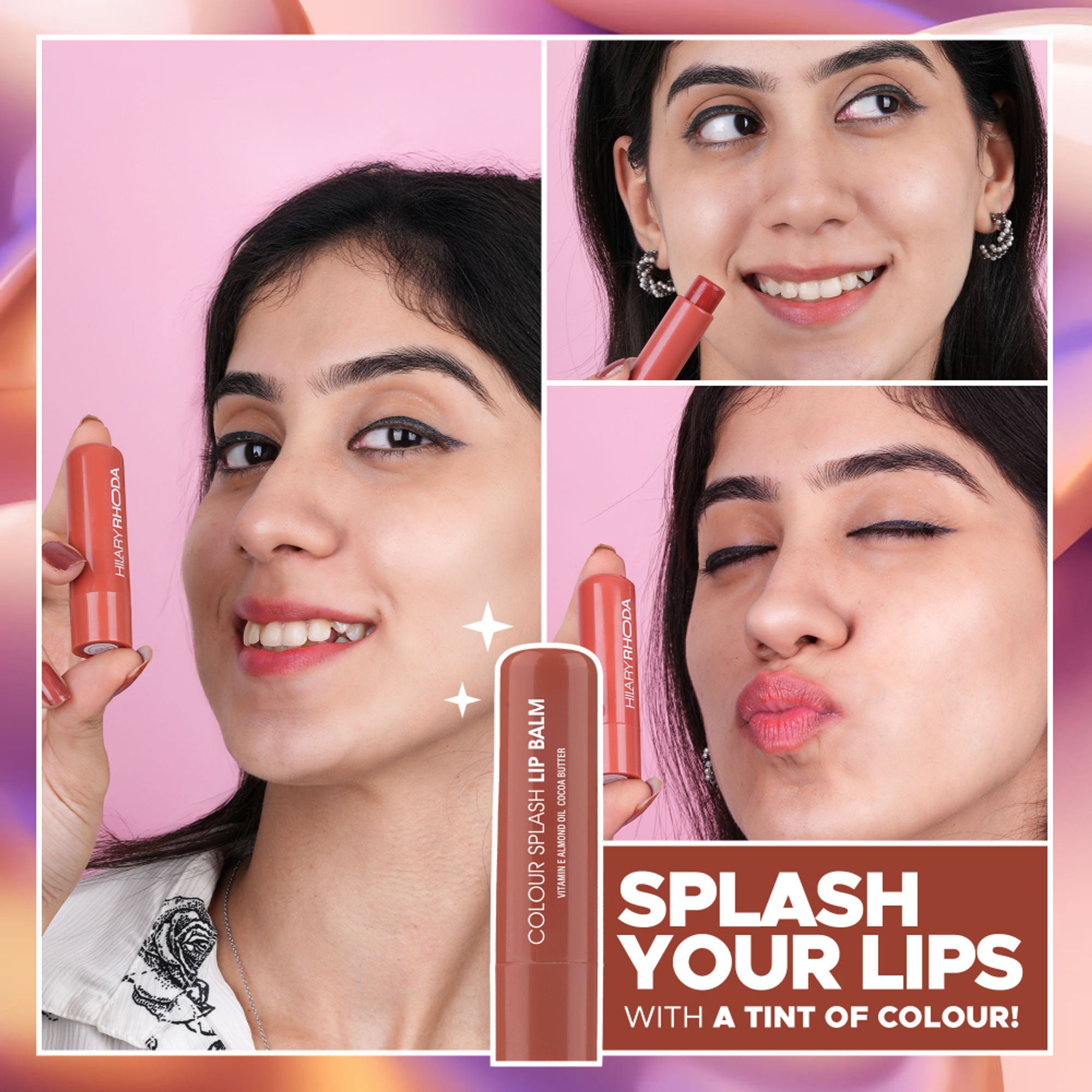Hilary Rhoda Colour Splash Lip Balm With SPF 15 - Coffee 02