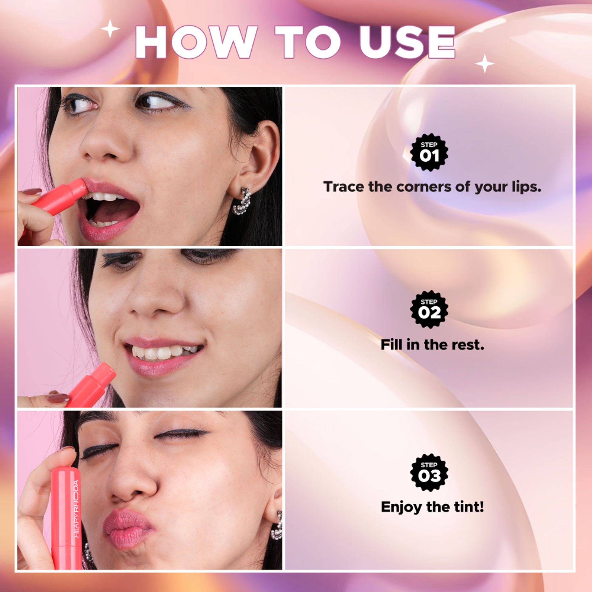Hilary Rhoda Colour Splash Lip Balm With SPF 15 - Apricot 04