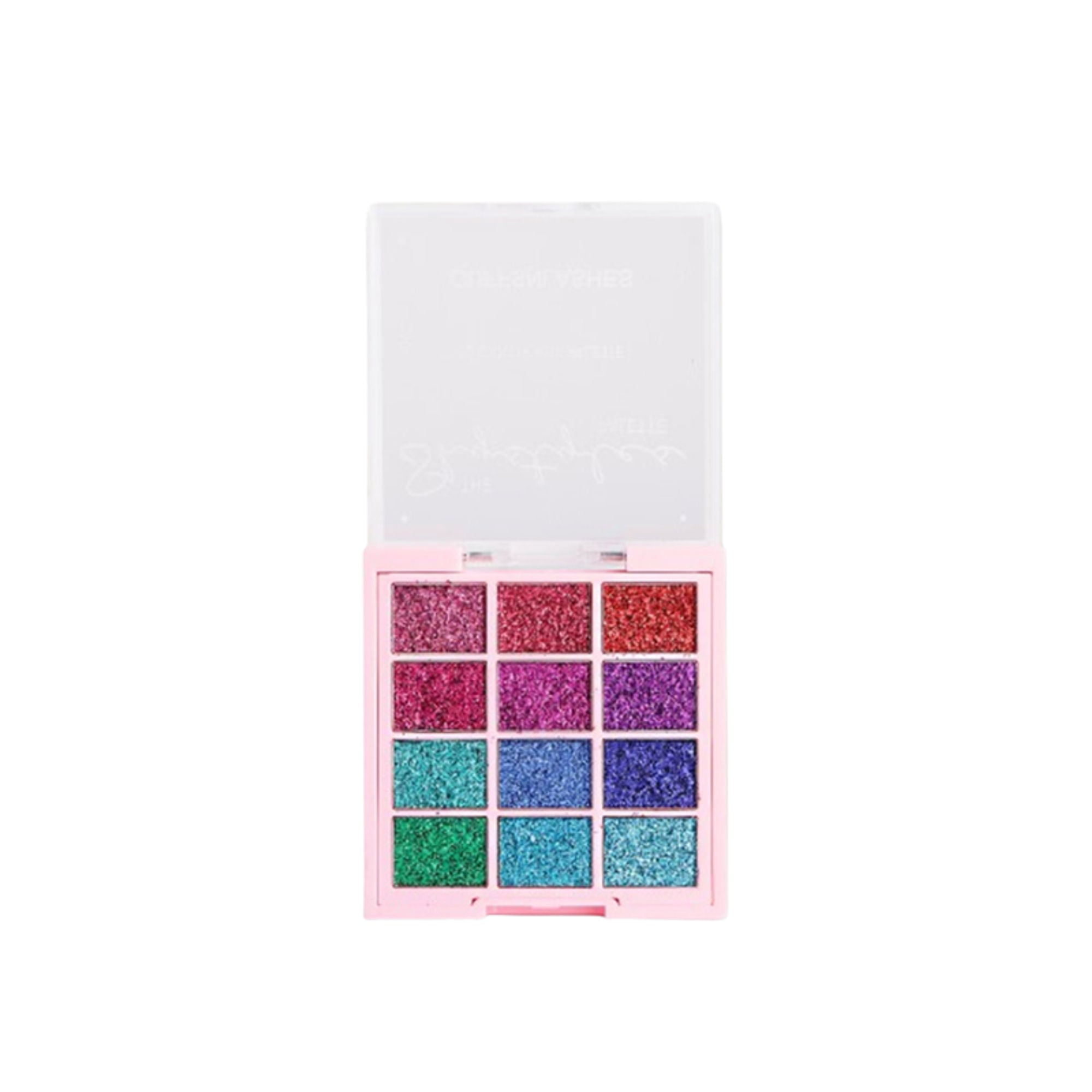 CUFFS N LASHES X The Shystyles Palette 12 Color Mini Palette - Glitter Heart 2