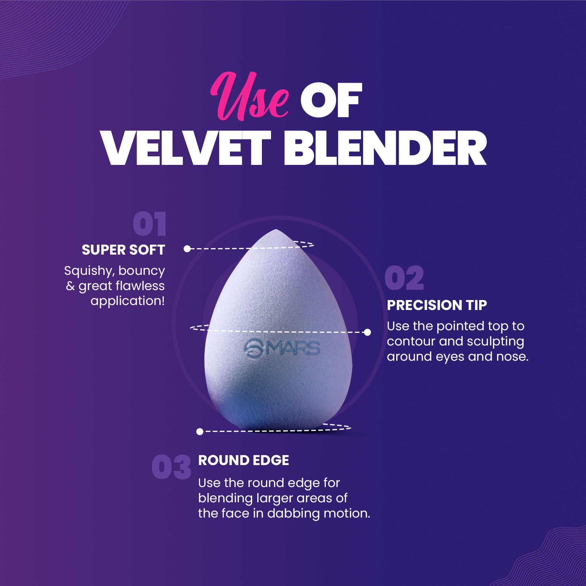 MARS Cosmetics Microfibre Velvet Beauty Blender