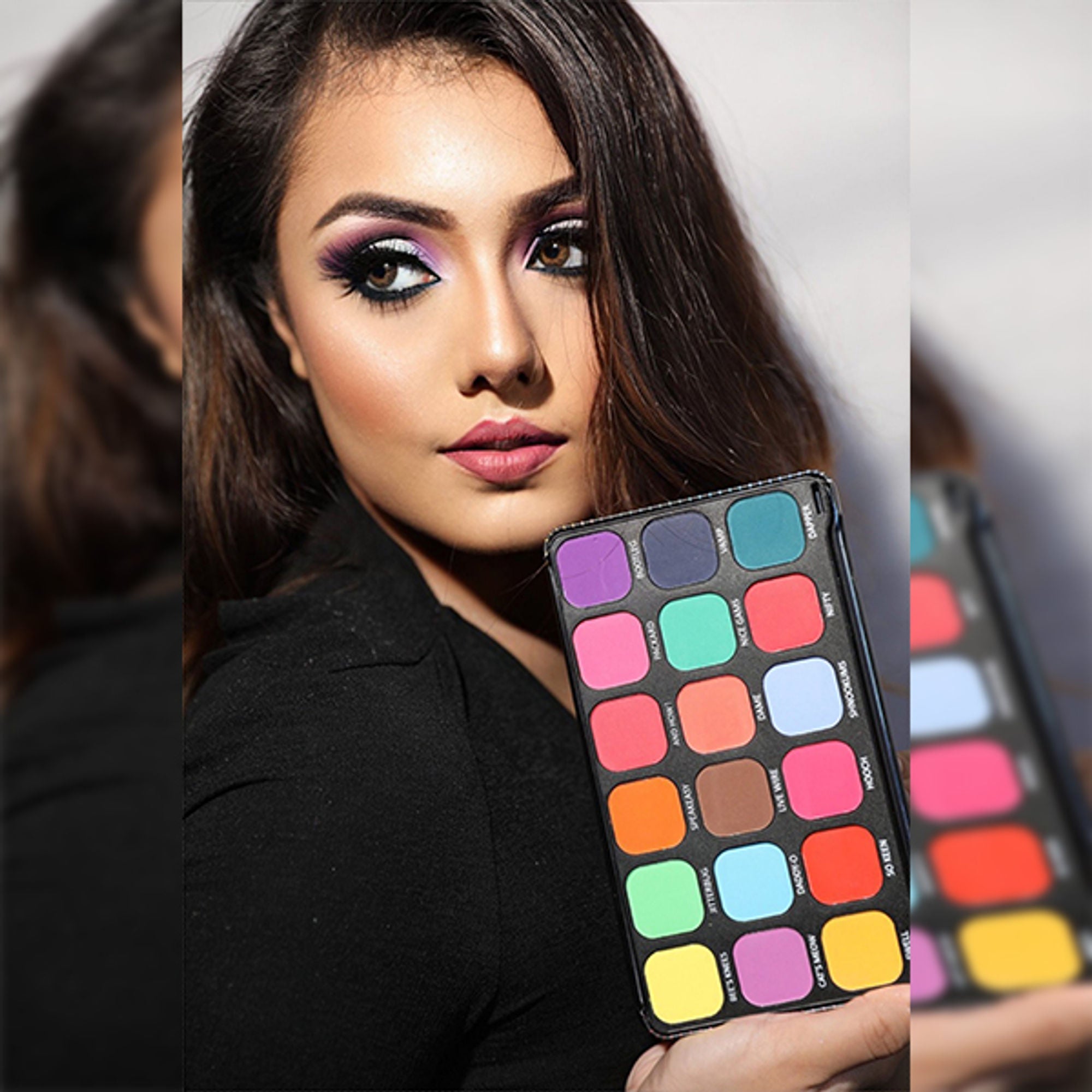 Europe Girl 18 Colour Paint Eyeshadow Palette - Pastel Matte