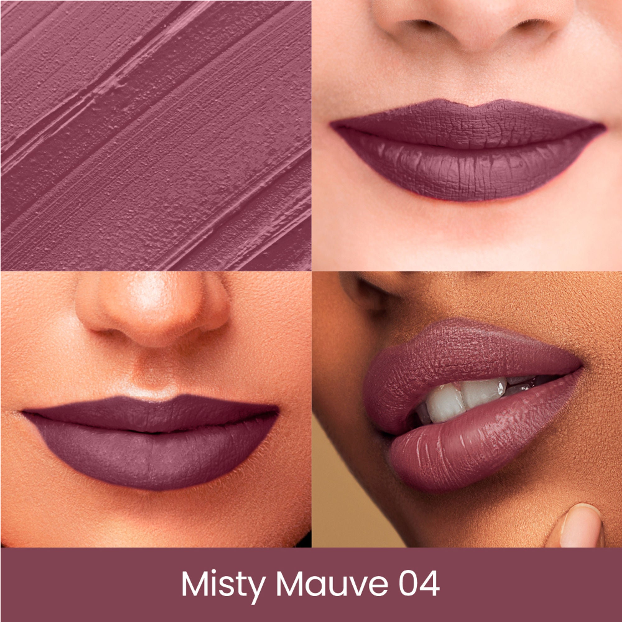 Swiss Beauty Pure Creamy Matte Lipstick - 04 Misty Mauve