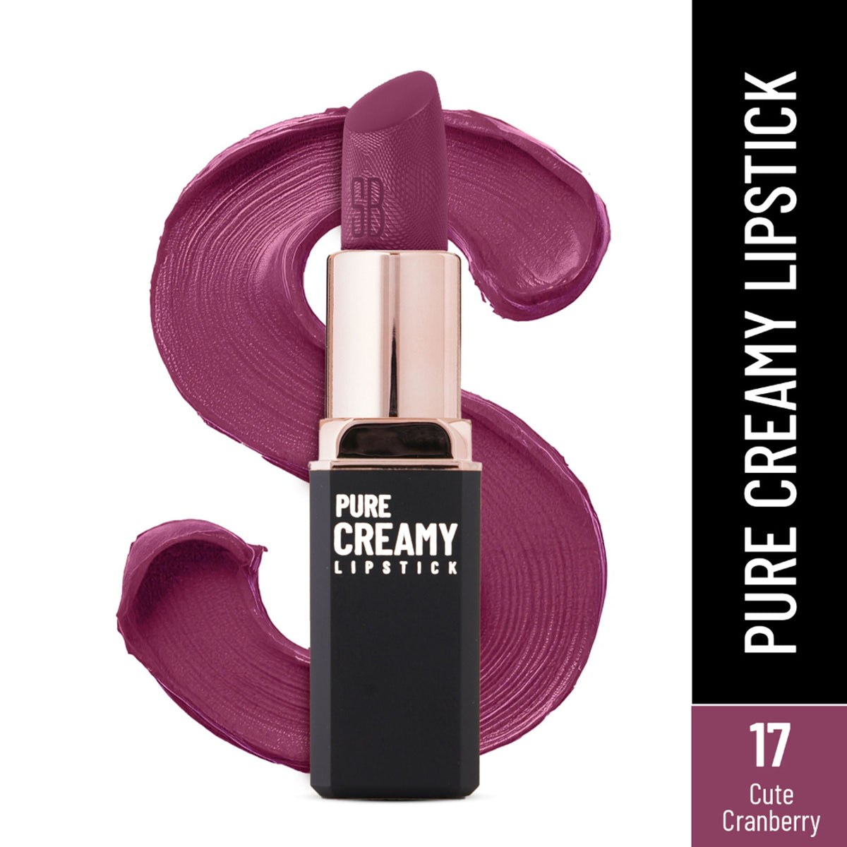 Swiss Beauty Pure Creamy Matte Lipstick - 17 Cute Cranberry