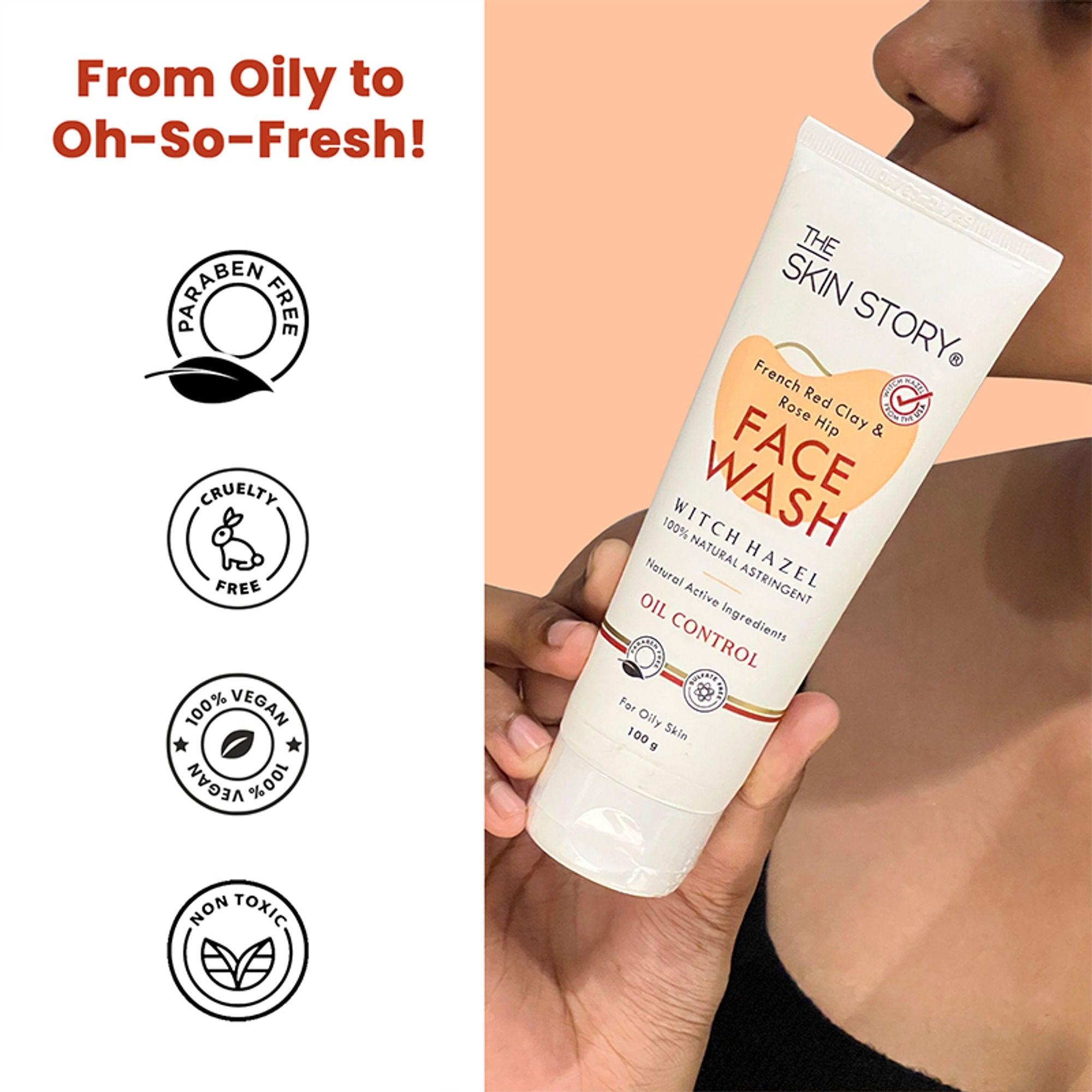 The Skin Story French Clay Pimple Oil Control Face Wash