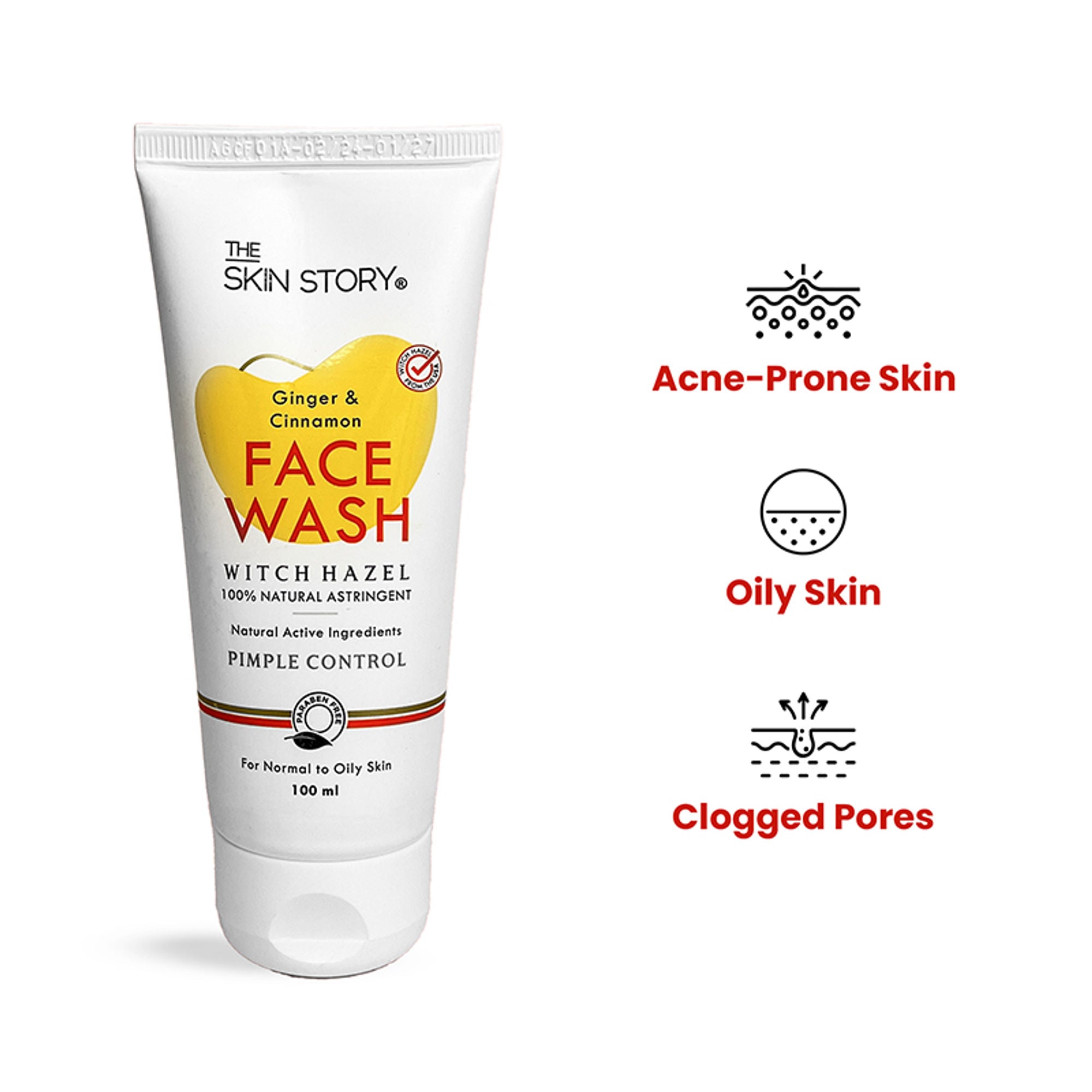 The Skin Story Oil & Pimple Control Ginger Cinnamon Face Wash
