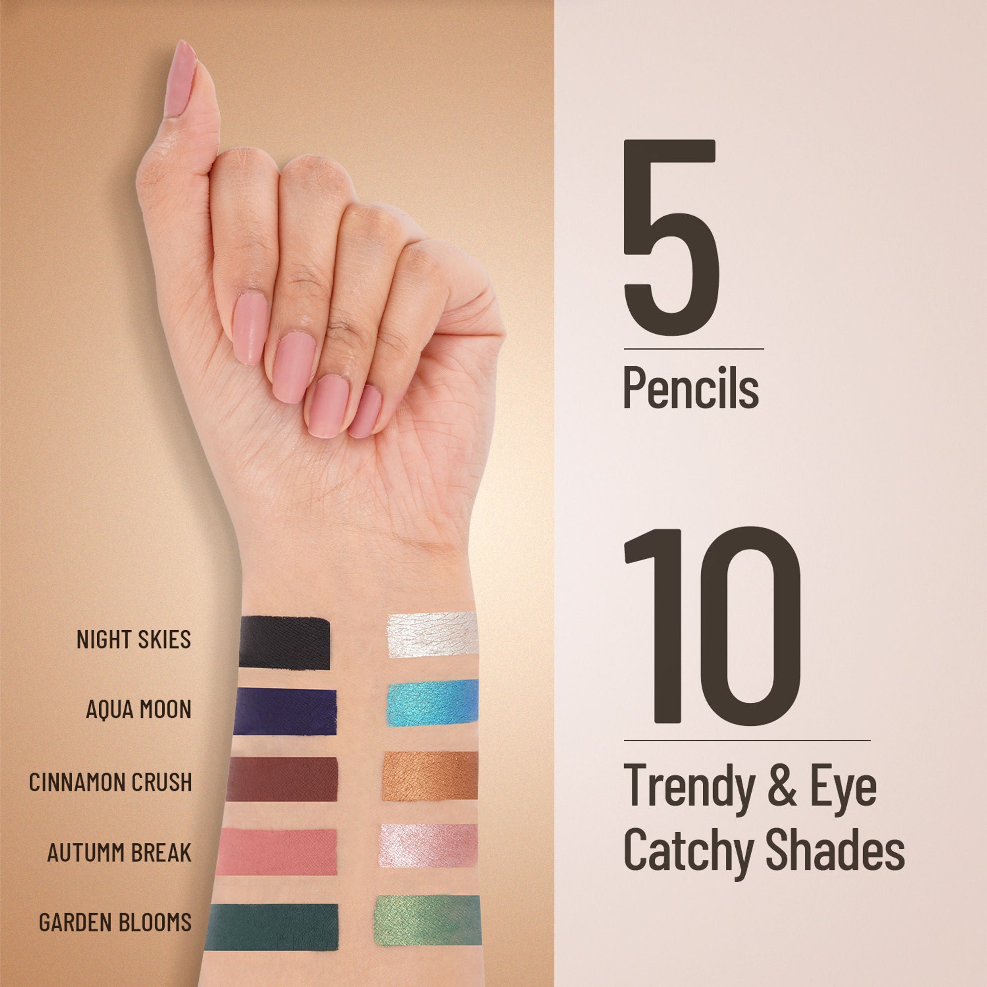 Swiss Beauty Chrome & Matte Twin Eyeshadow - 01 Night Skies