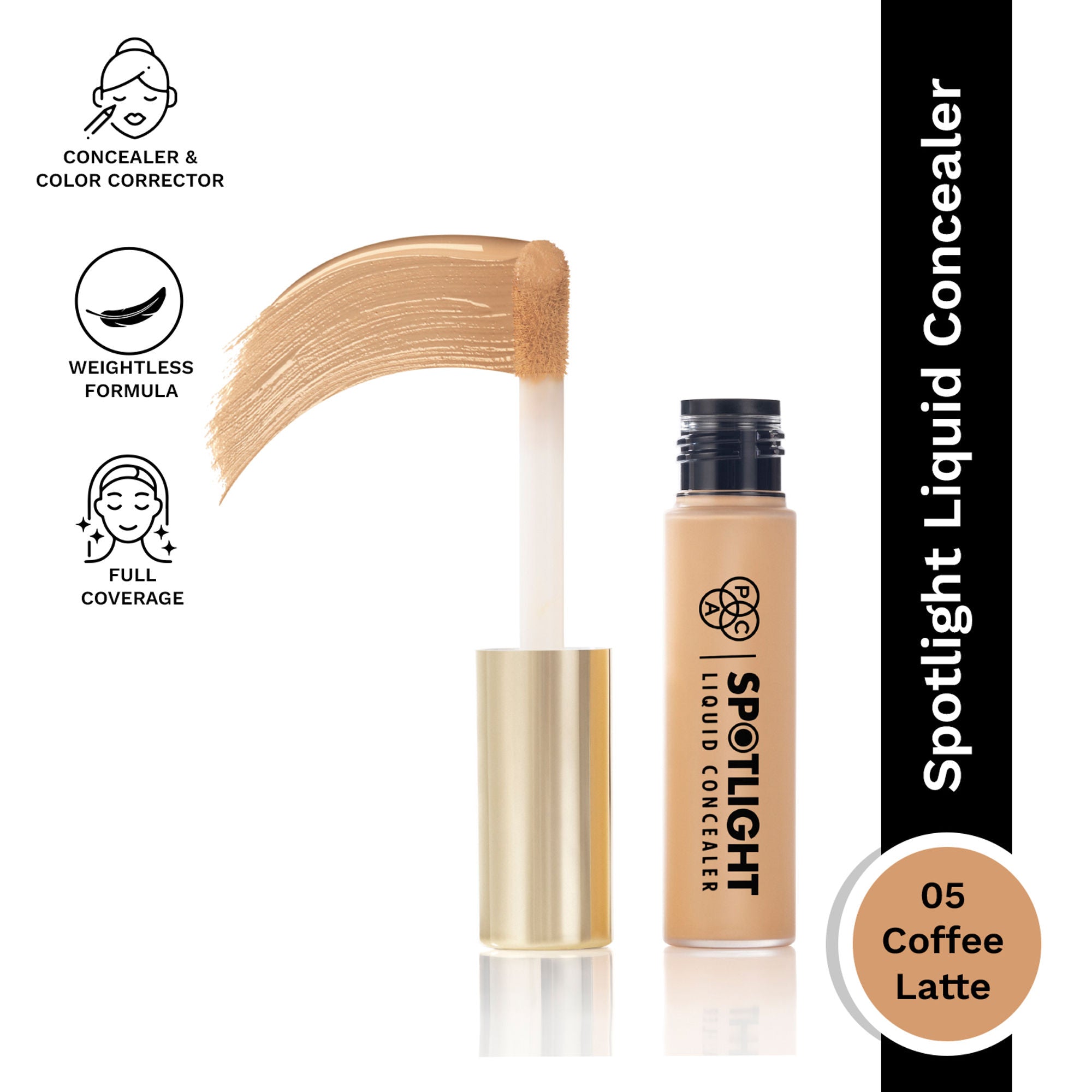 PAC Studio Spotlight Liquid Concealer - 05 Coffee Late
