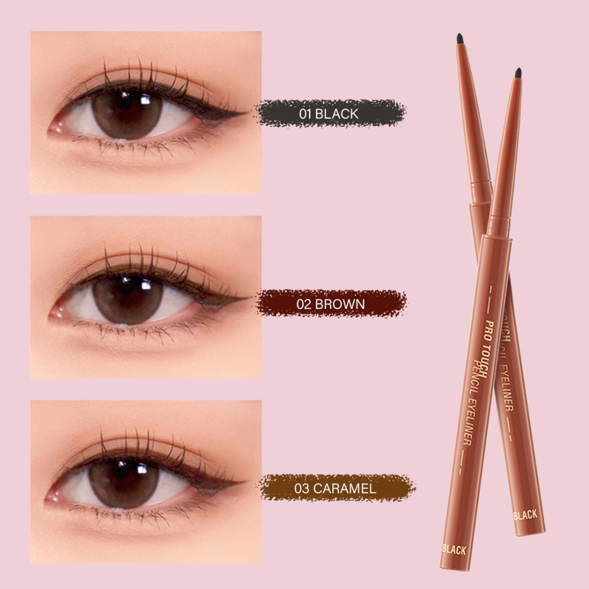 PINKFLASH Pro Touch Pencil Eyeliner - 03 Caramel