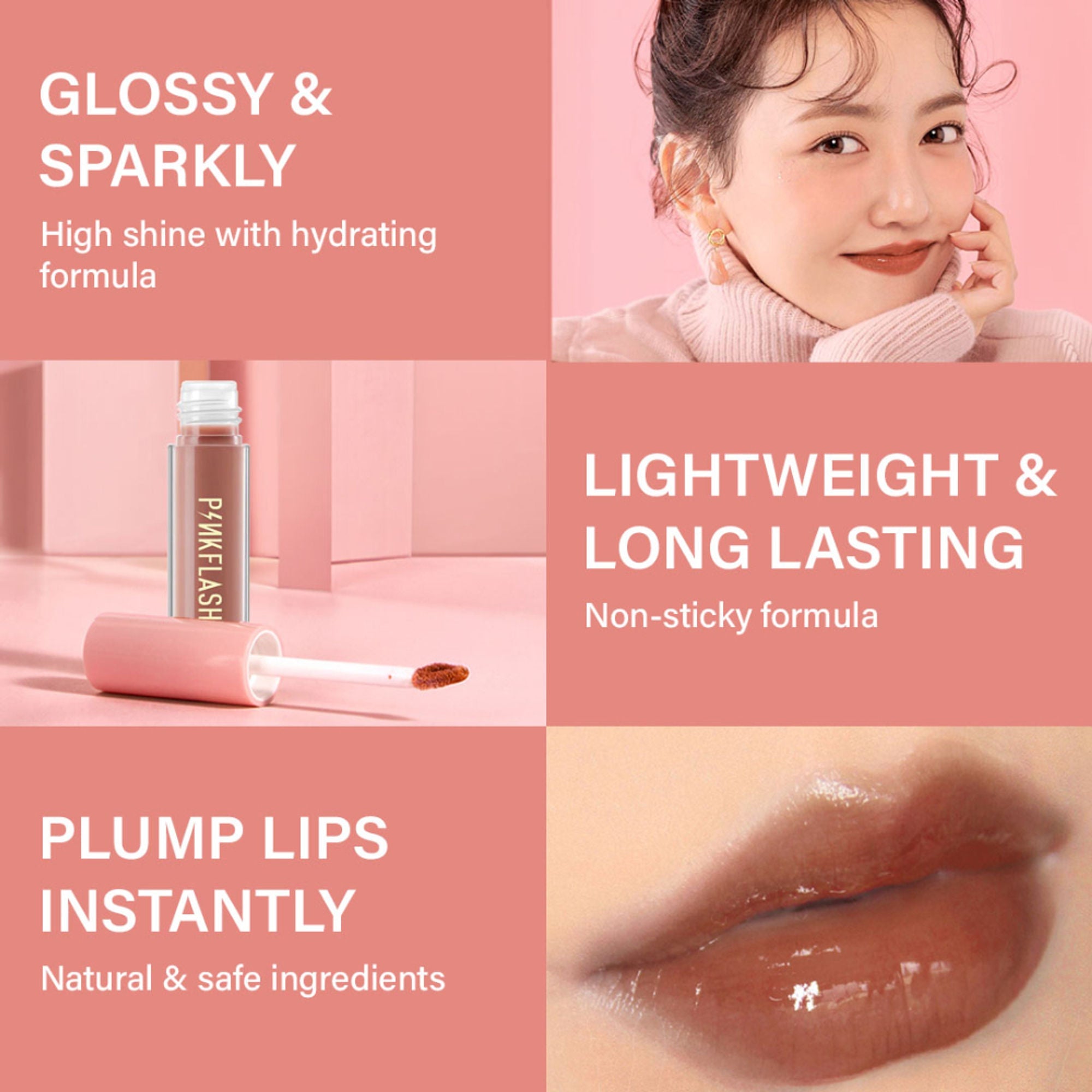 PINKFLASH Ever Glossy Moist Lip Gloss - G05 Steppin