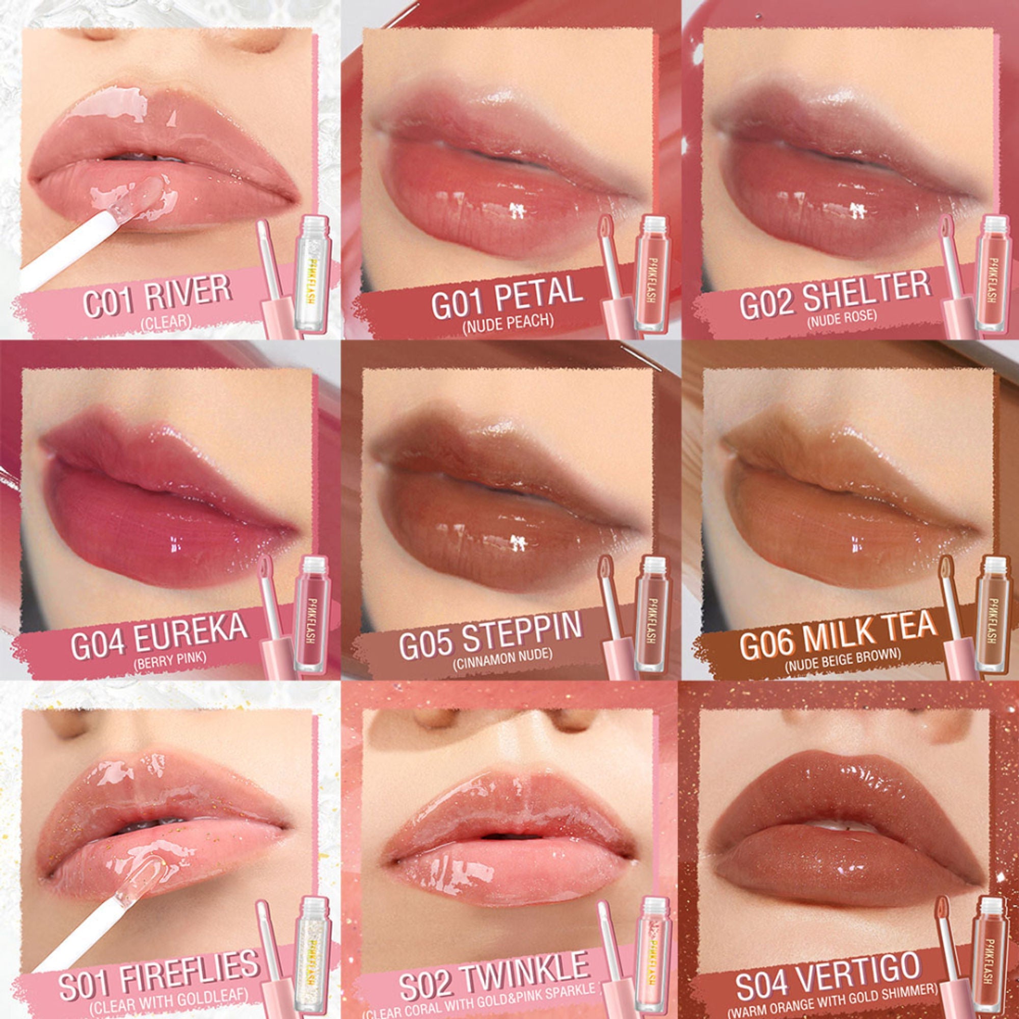 PINKFLASH Ever Glossy Moist Lip Gloss - G05 Steppin