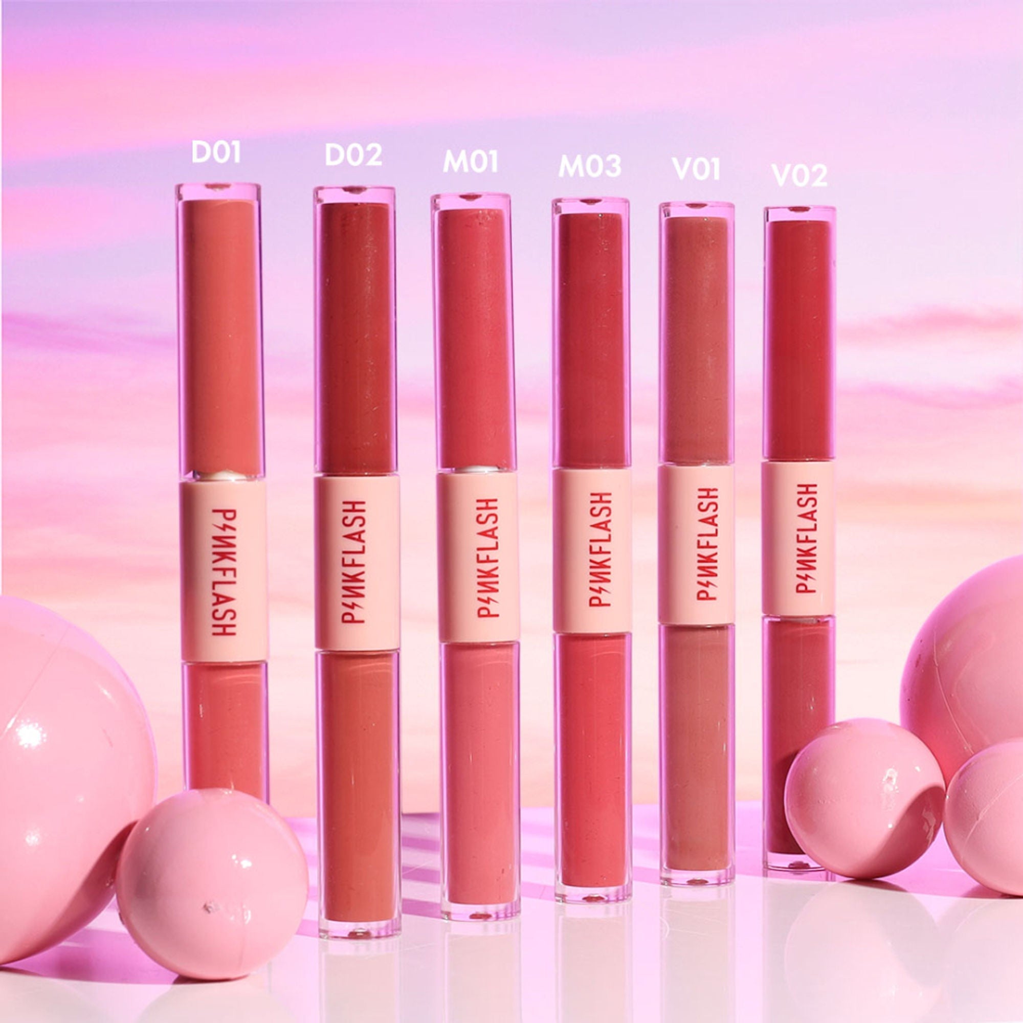 PINKFLASH Duo Lip Gloss - M01