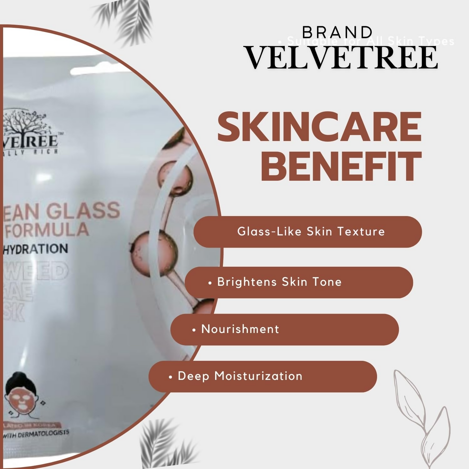 Velvetree Deep Cleansing Face Mask For Glowing Skin