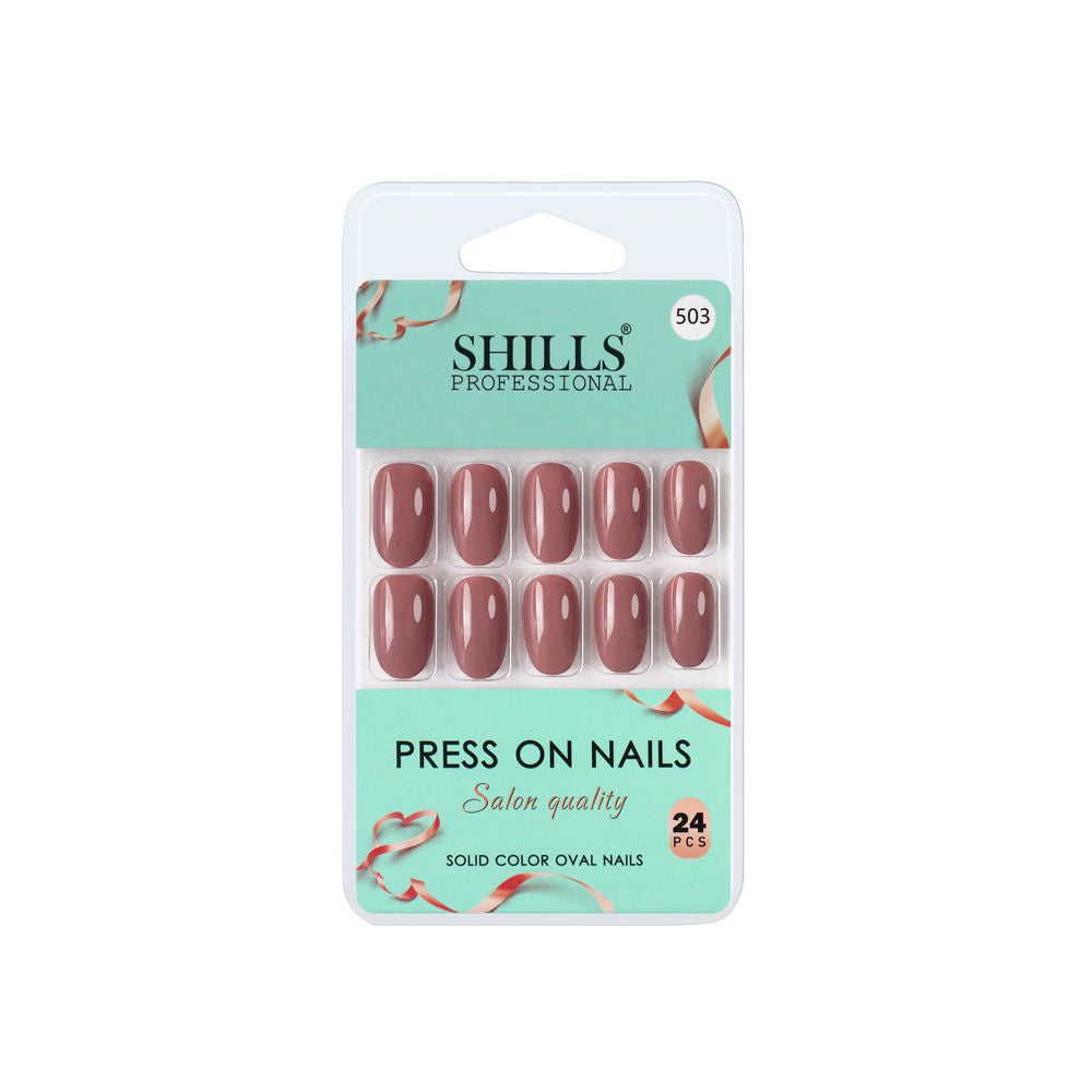 Shills Professional Reusable Press On Nails Oval - SPN503