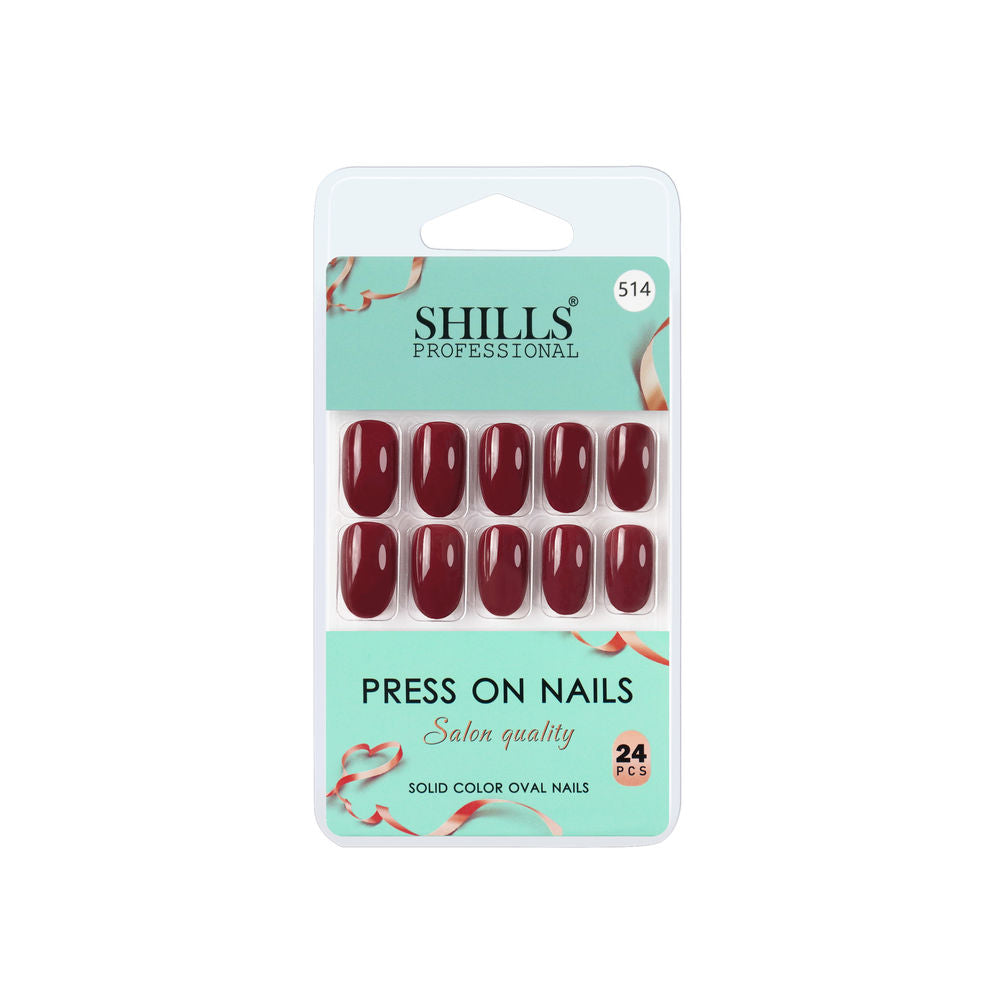 Shills Professional Reusable Press On Nails Oval - SPN514