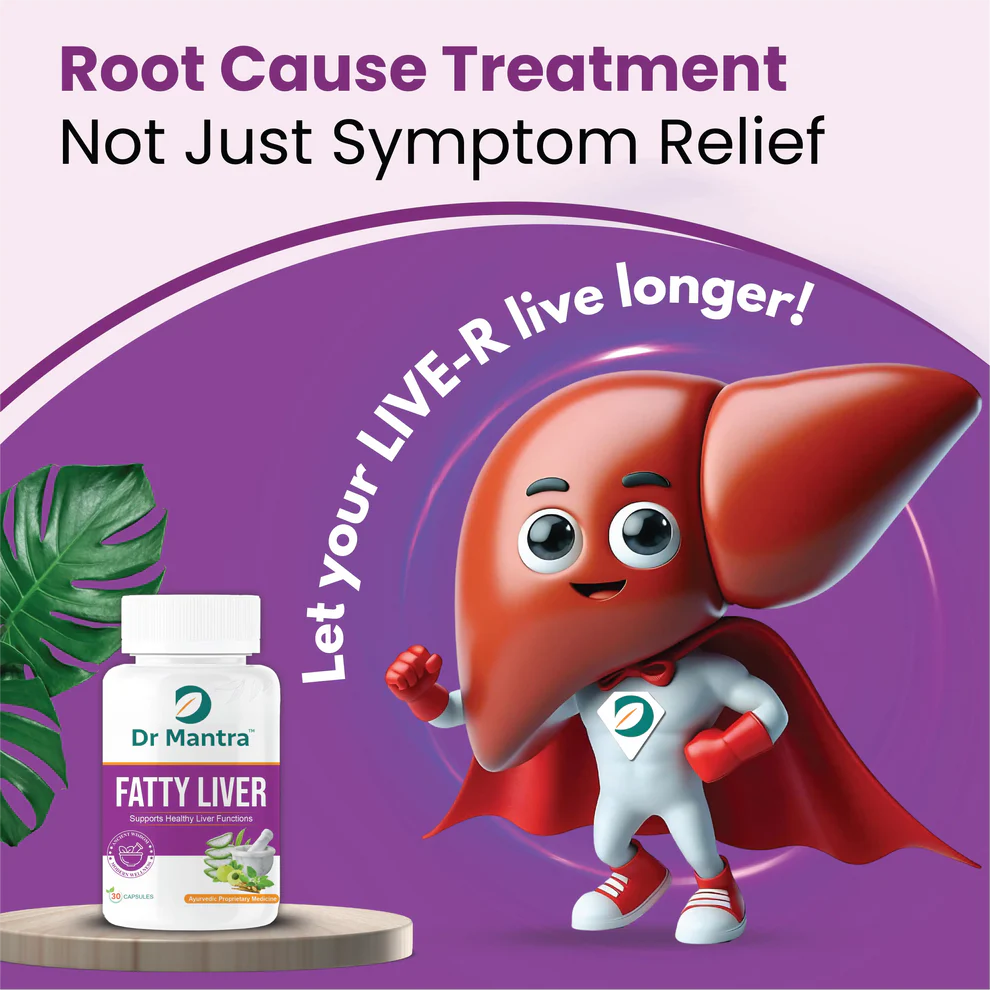 Dr Mantra Ayurvedic Fatty Liver Capsules for Healthy Liver| 30 Capsules