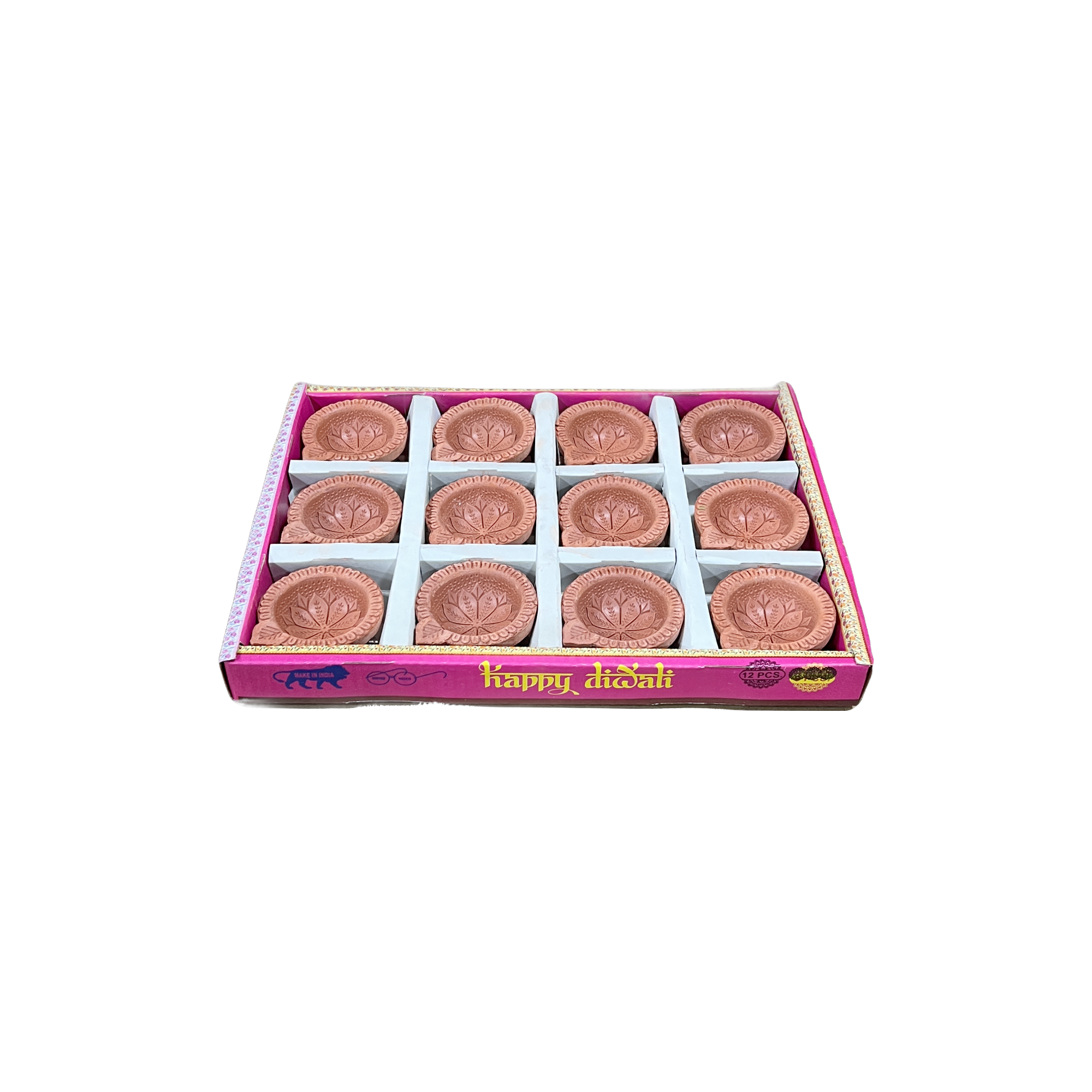 Plain Diya - Set of 12