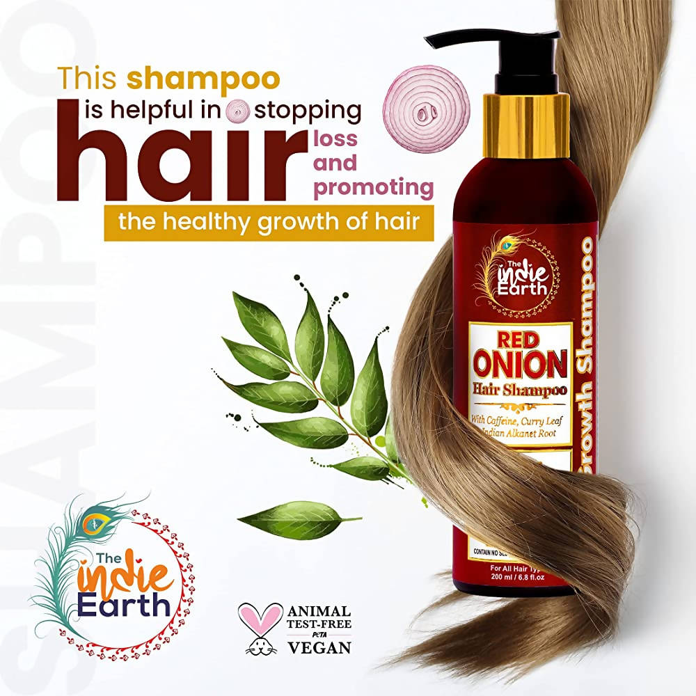 The Indie Earth Red Onion Hair Shampoo (200 ml)
