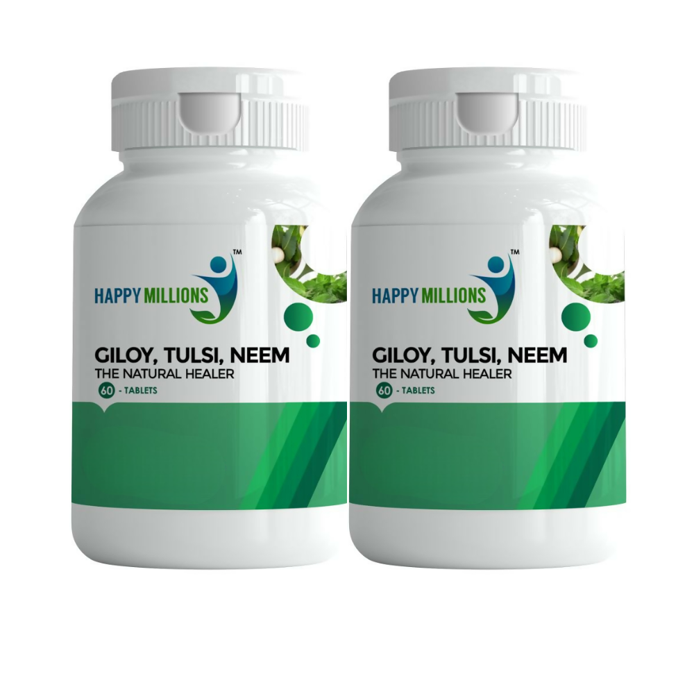 HappyMillions Giloy Tulsi Neem Tablets