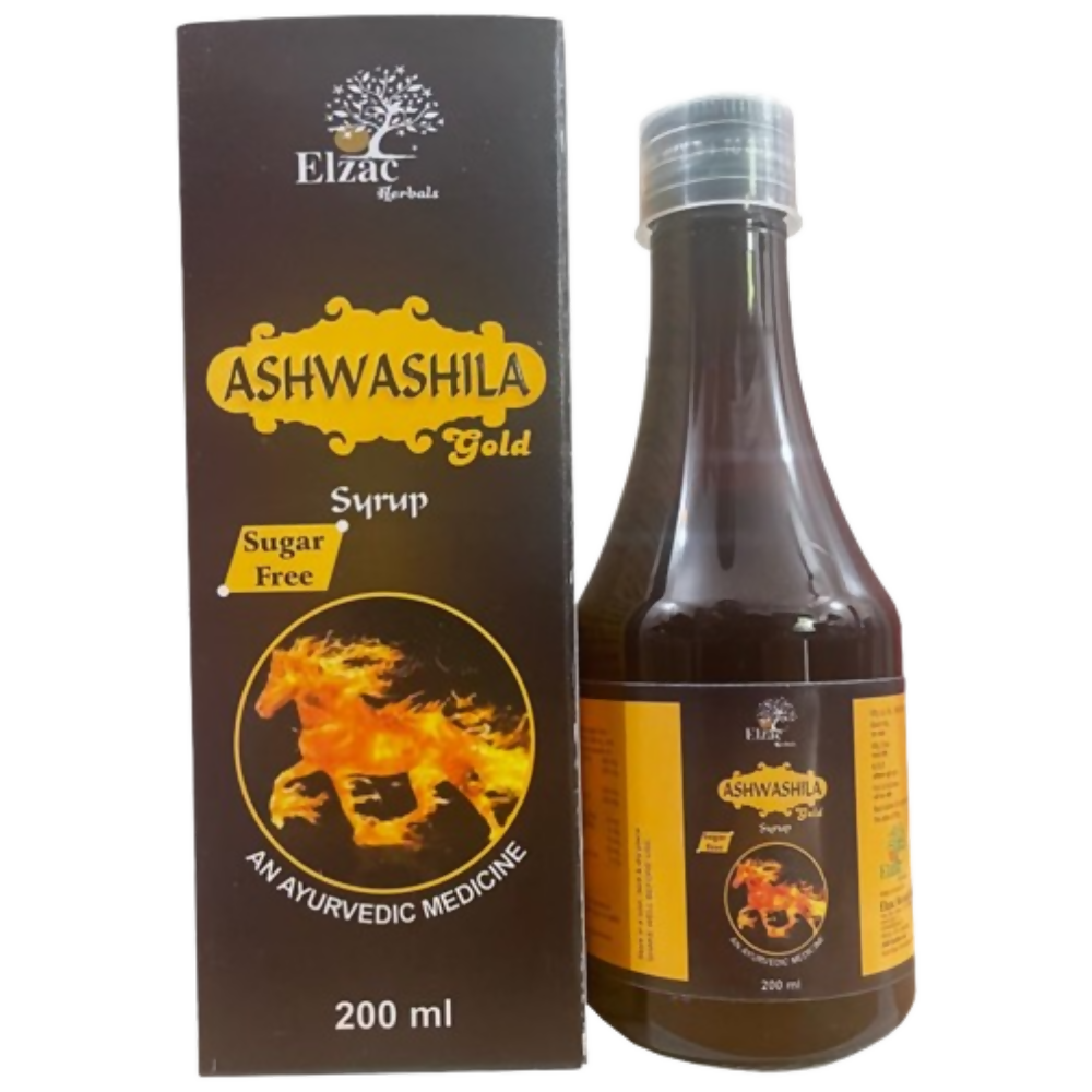 Elzac Ashwashila Gold Syrup Sugar Free