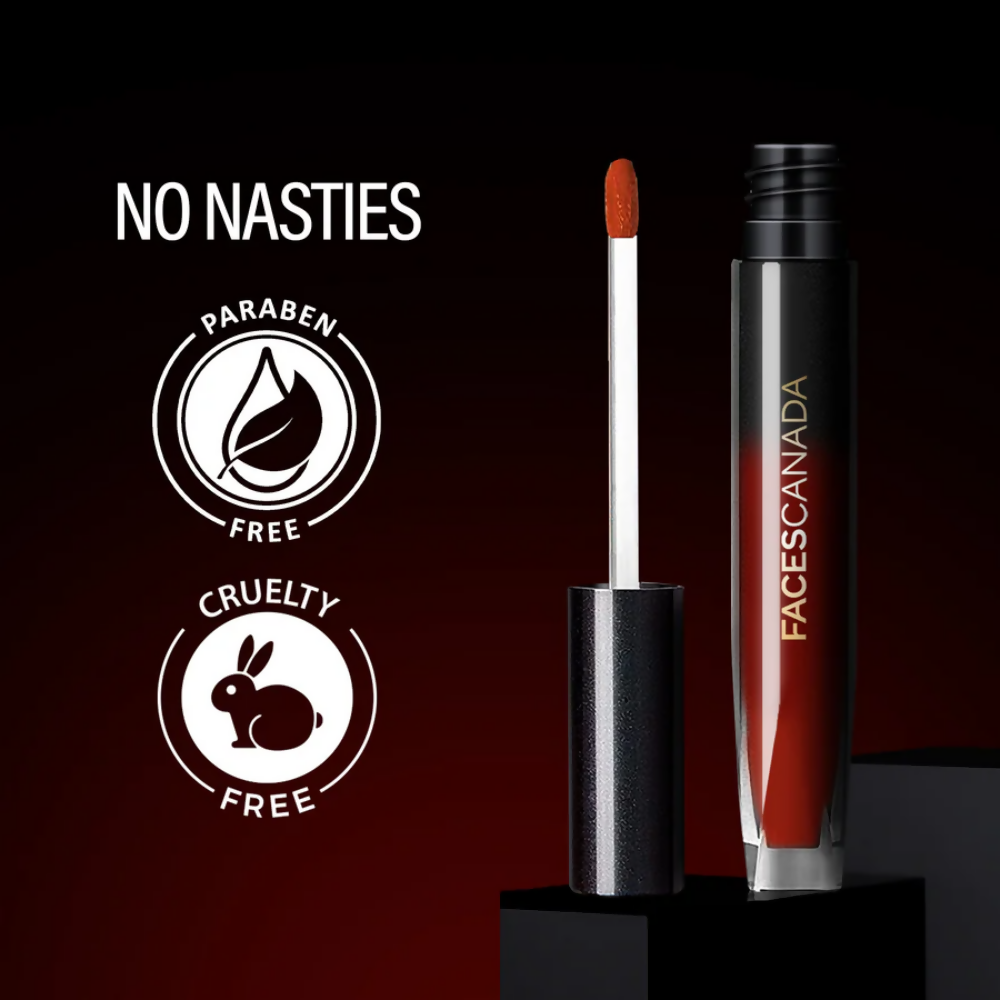 Faces Canada Comfy Silk Liquid Lipstick - Soulful Brown 01