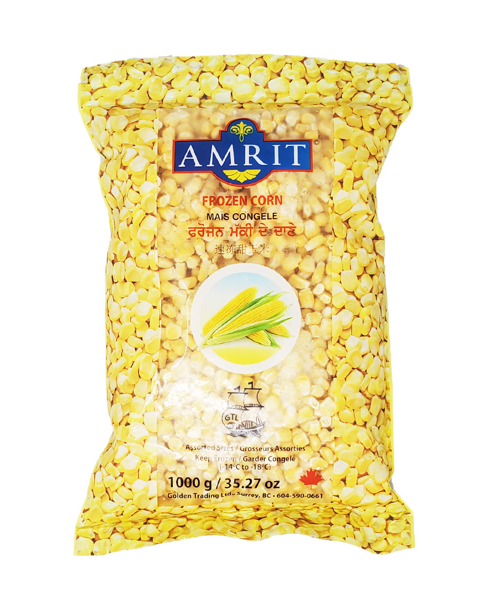 Amrit Frozen Corn 1kg