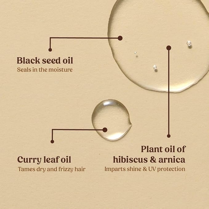 Vilvah Store Anti Frizz Hair Serum | Tames Frizz And Flyaways | Prevents Split Ends And Breakage | Works on Color-Treated Hair | Silicone Free | For Women & Men | For All Hair Types | 30ml