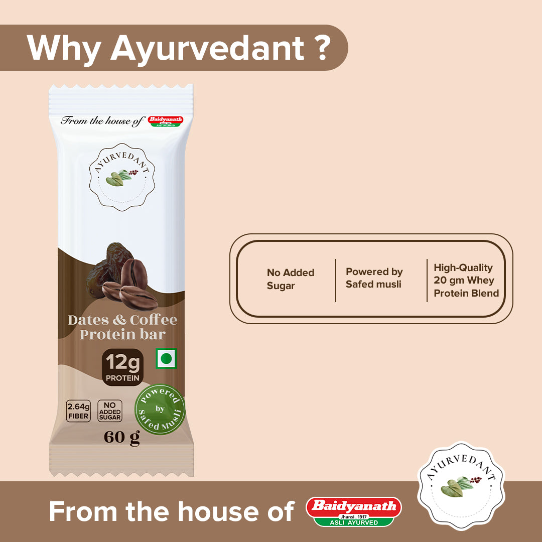 Ayurvedant Dates & Coffee Protein Bar - Image 4