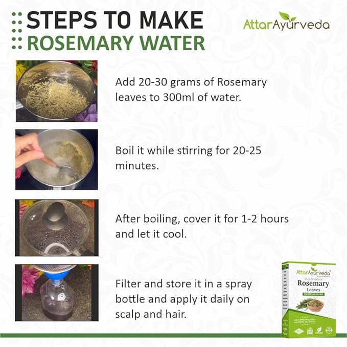 Attar Ayurveda Natural Rosemary leaves for Hair growth 100 grams